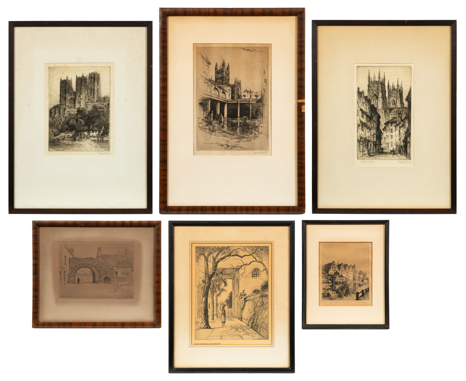 Lot of Six Framed Prints - Brewer, Sweet, etc. (1 of 19)