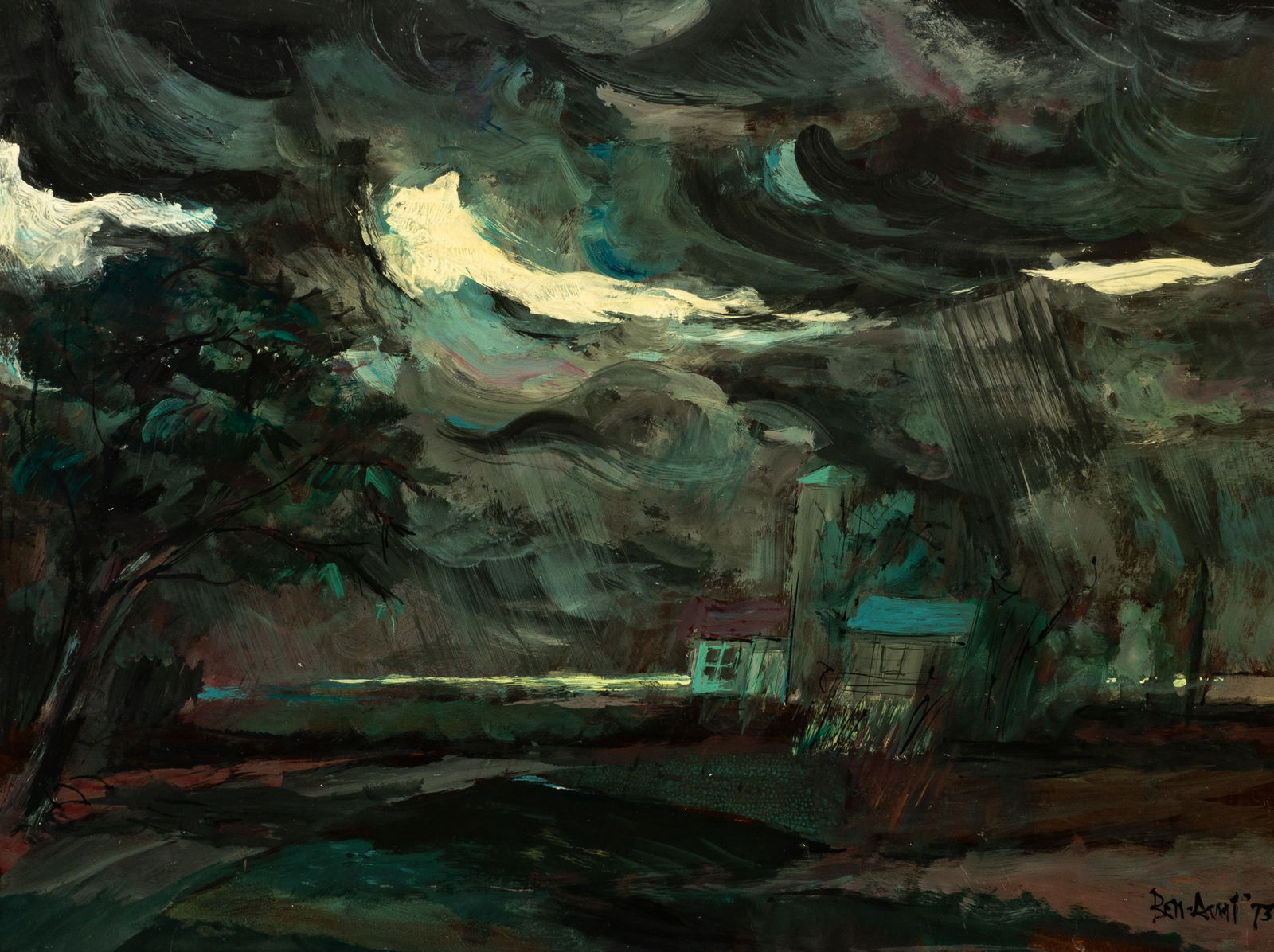 Abstract Stormy Landscape, Ben-Ami. (1 of 5)