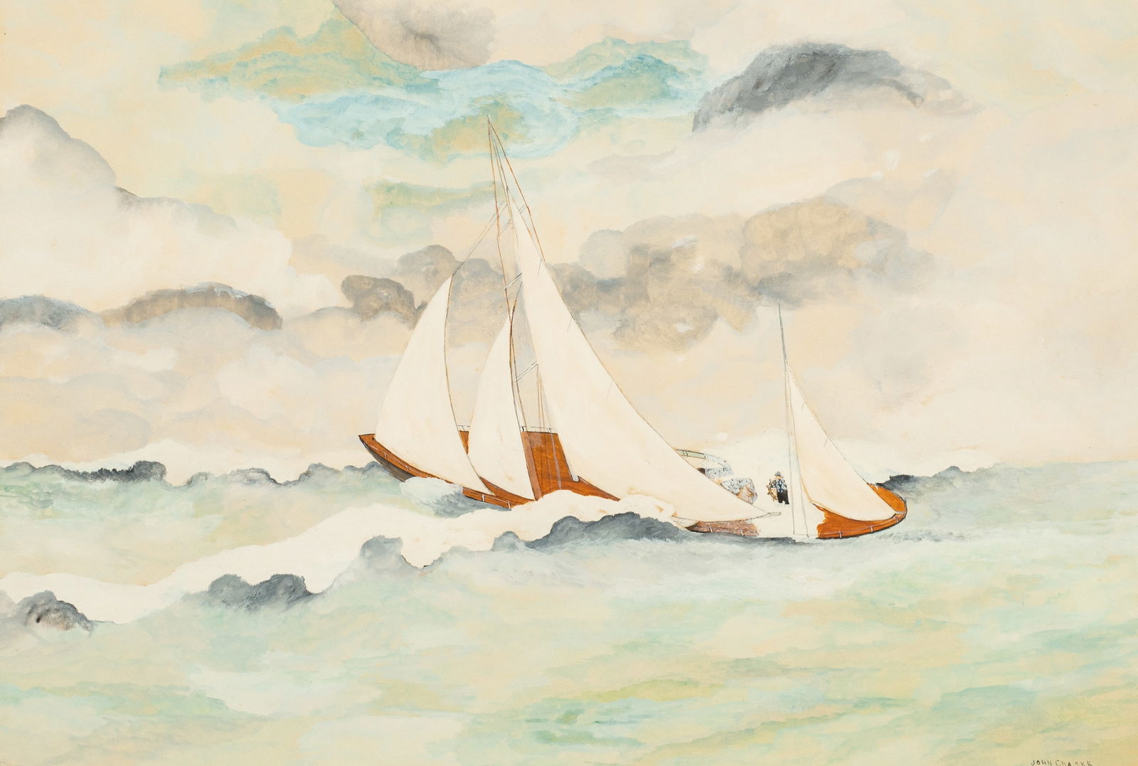 Maritime Watercolor Painting by John Craske. (1 of 5)