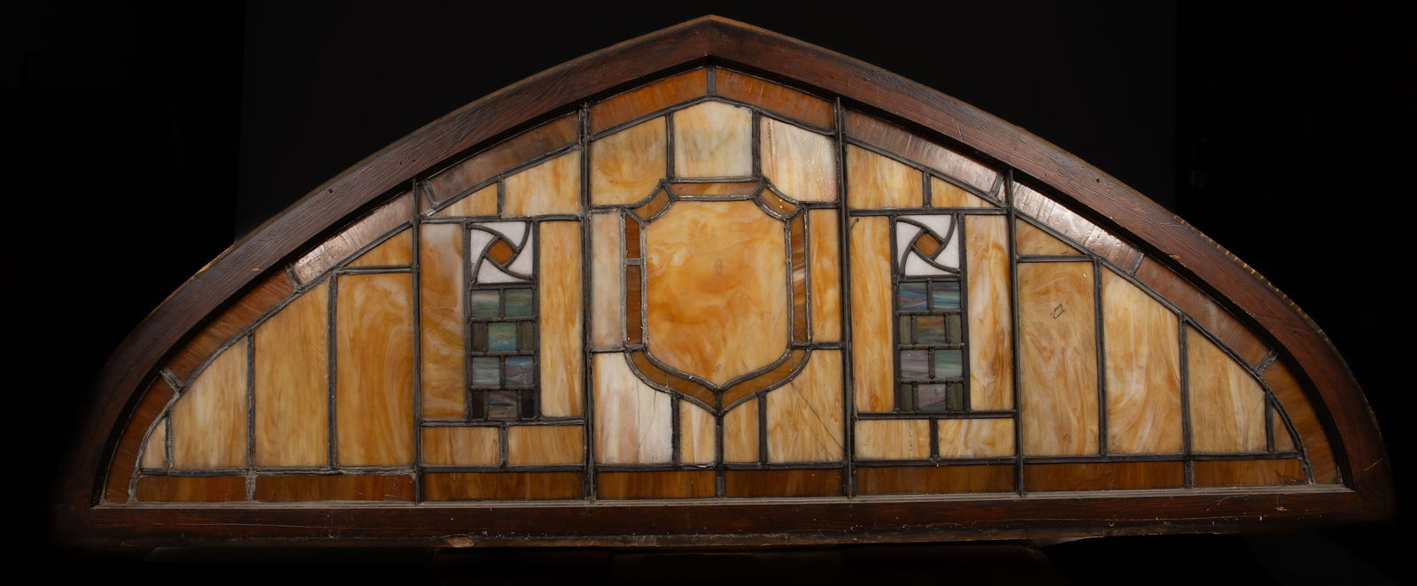 Large Stained Glass Transom Window. (1 of 8)