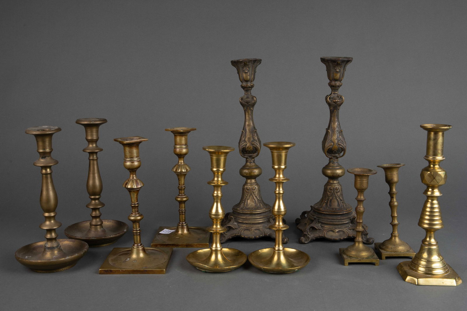 Lot of Brass Candlesticks, inc. Norblin. (1 of 19)