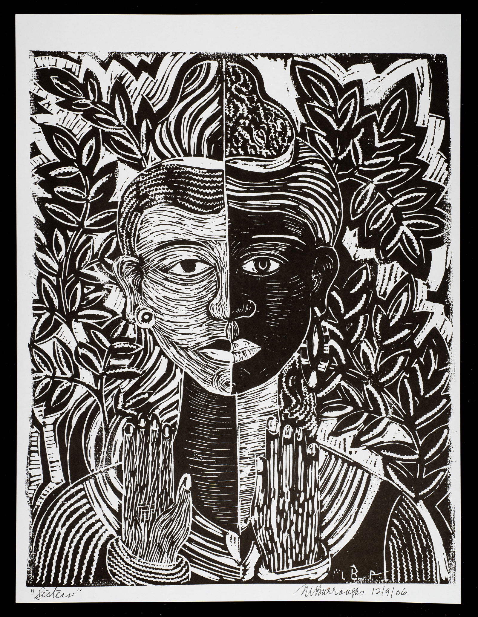 Unframed Signed Margaret Burroughs Lithograph. (1 of 4)