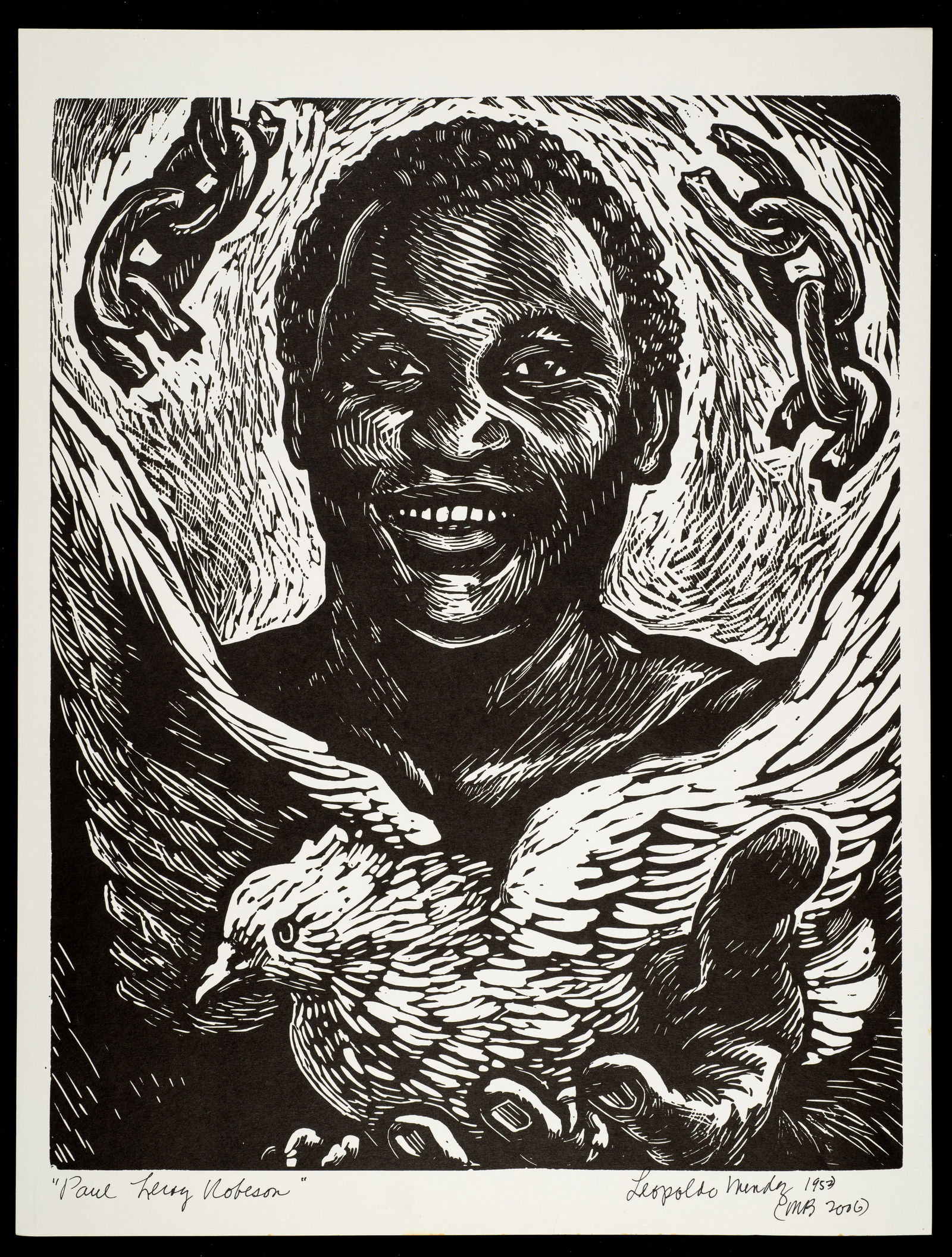 Paul Leroy Robeson Litho, Burroughs After Mendez. (1 of 4)