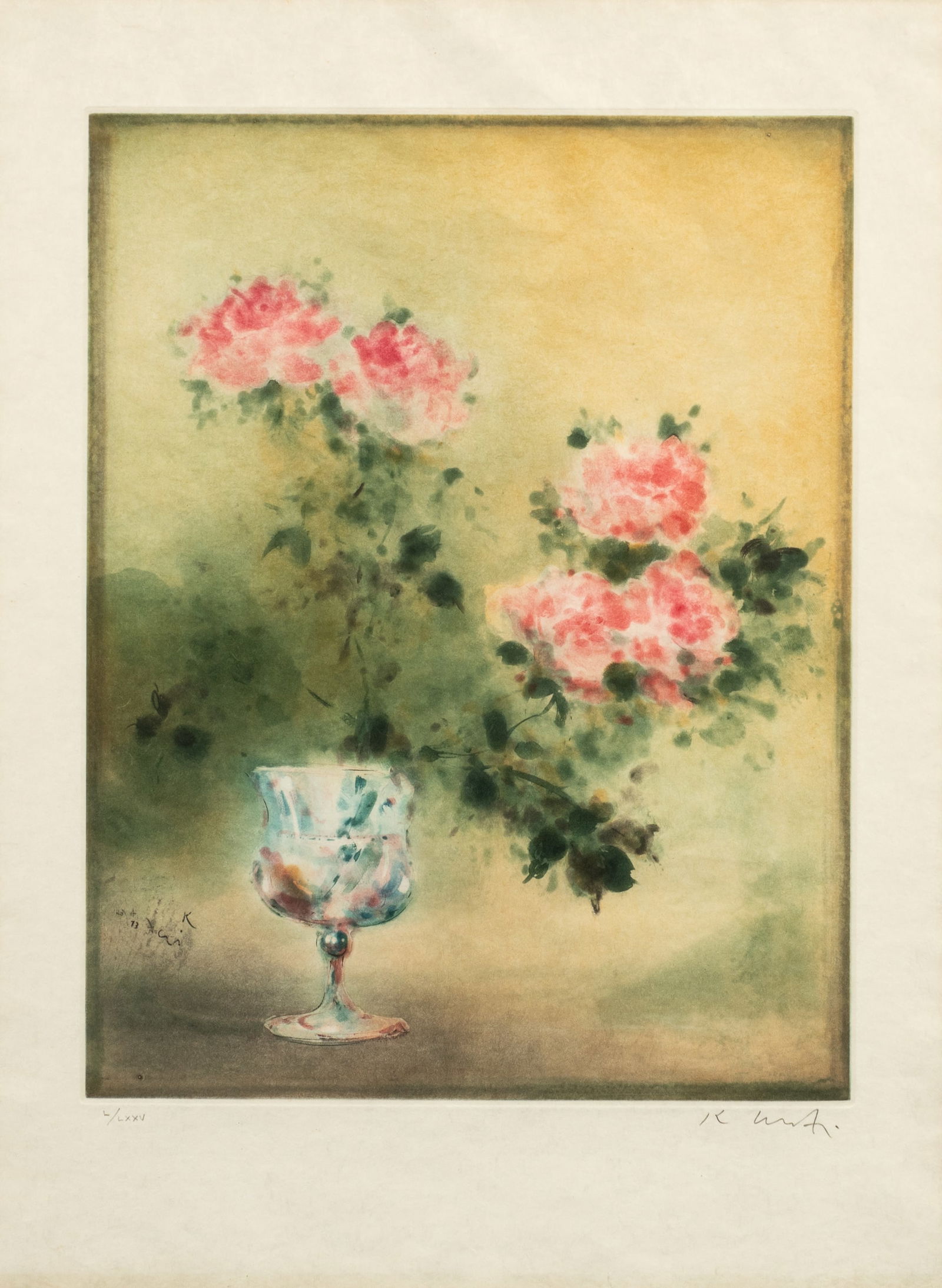 Floral Still Life Etching by Kaiko Moti. (1 of 6)