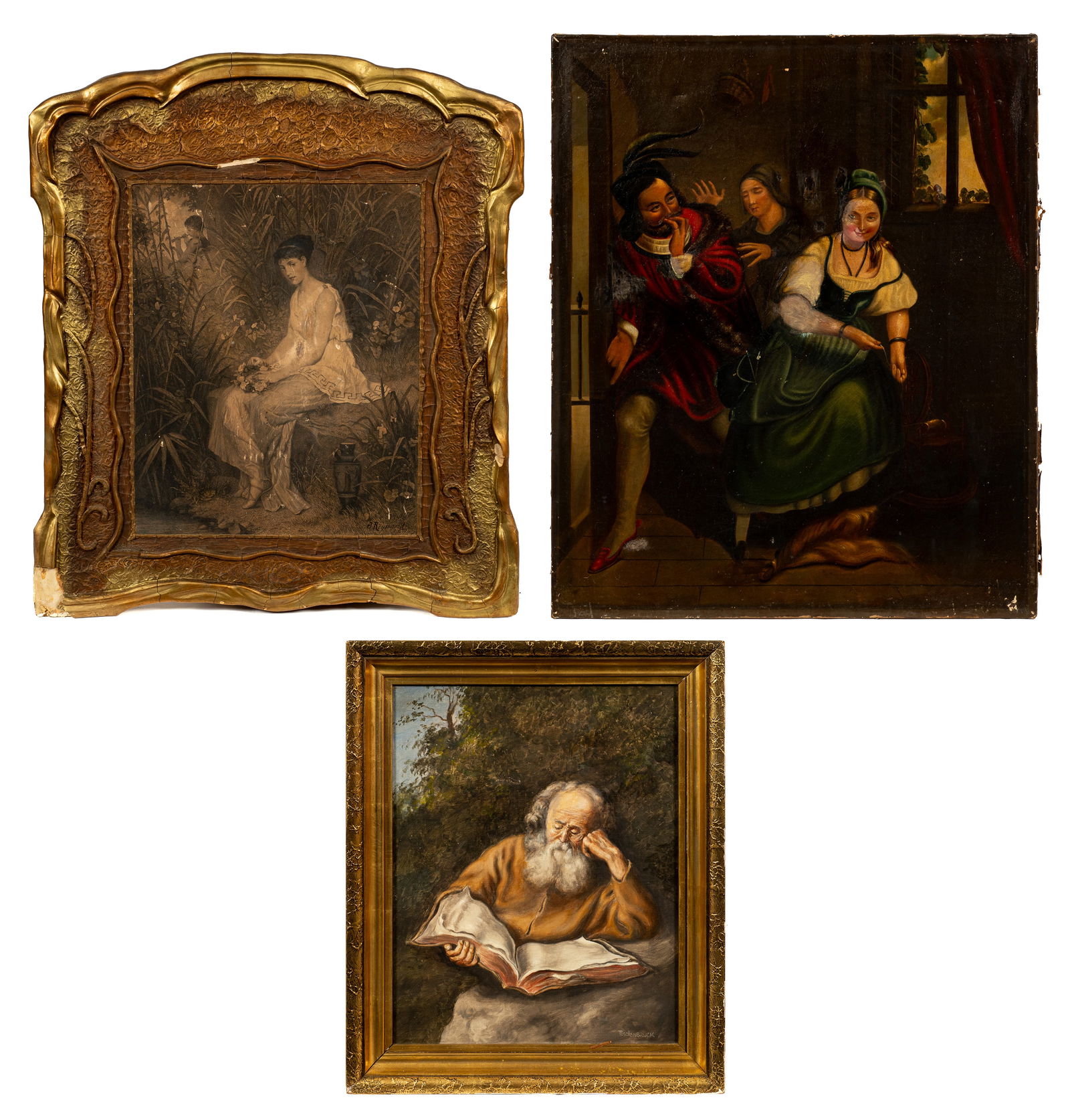 Lot of Three Older Portraits. (1 of 16)