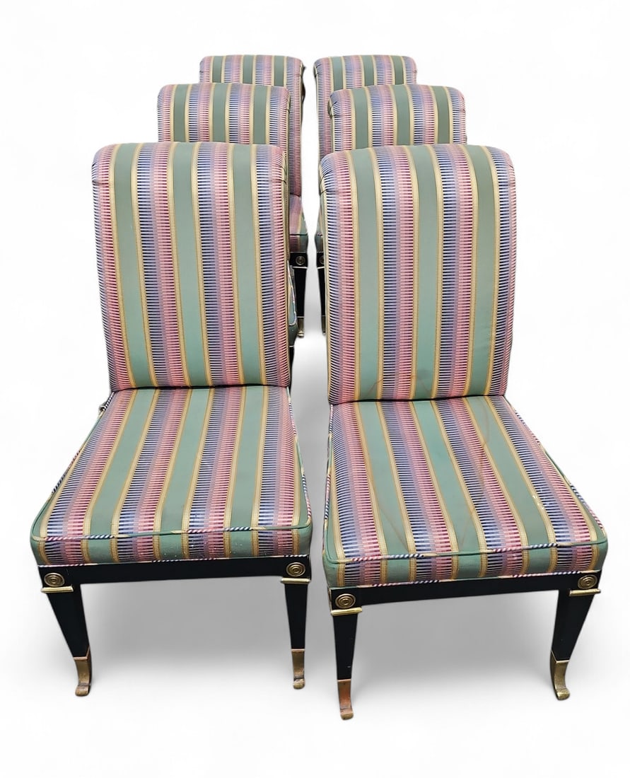 Set of 6 Mastercraft French Empire Dining Chairs. (1 of 2)