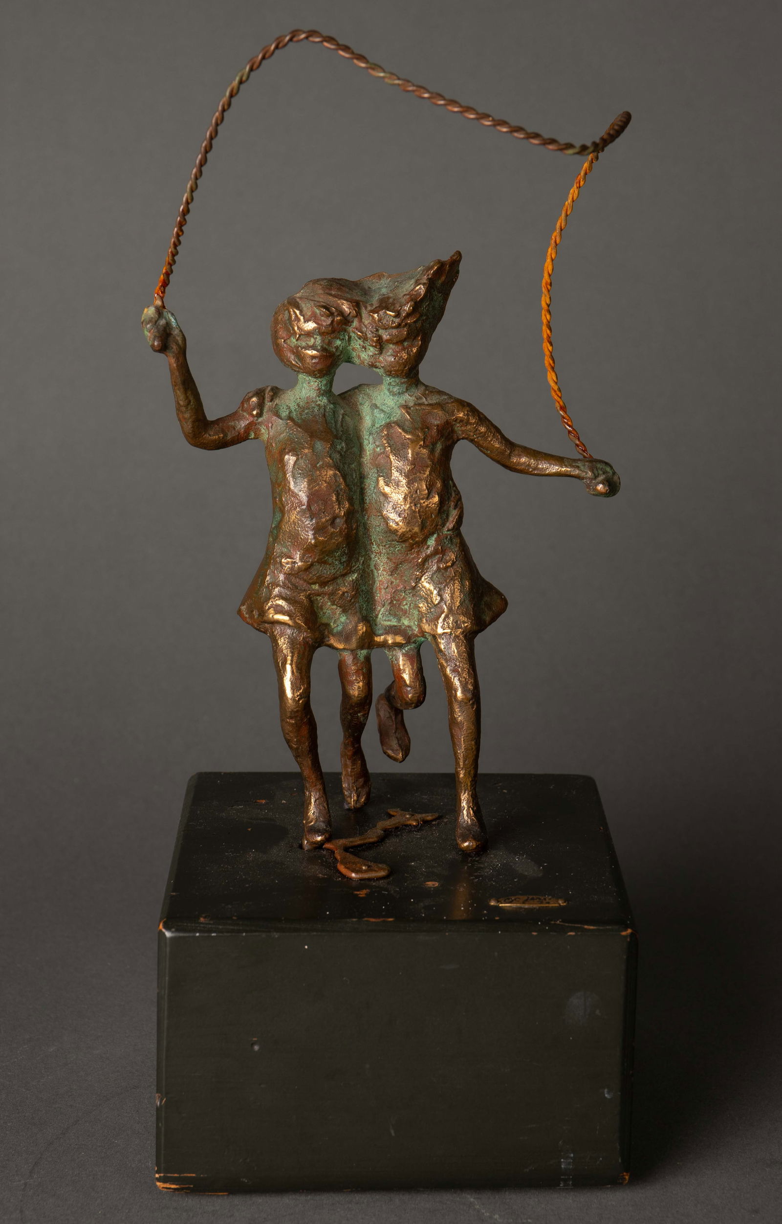 1970 Curtis Jere Bronze Jump Rope Sculpture. (1 of 7)