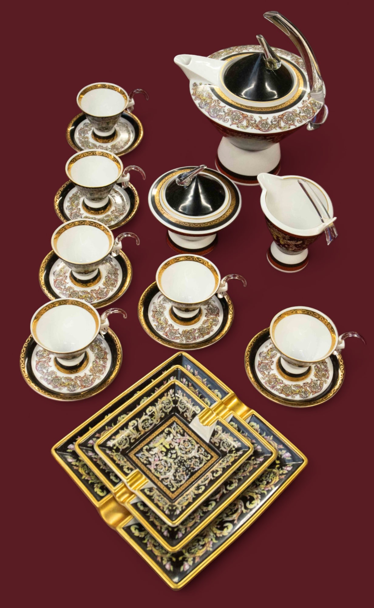 18 Pc. Thun Studios "Eva" Espresso Set - Czech. (1 of 4)