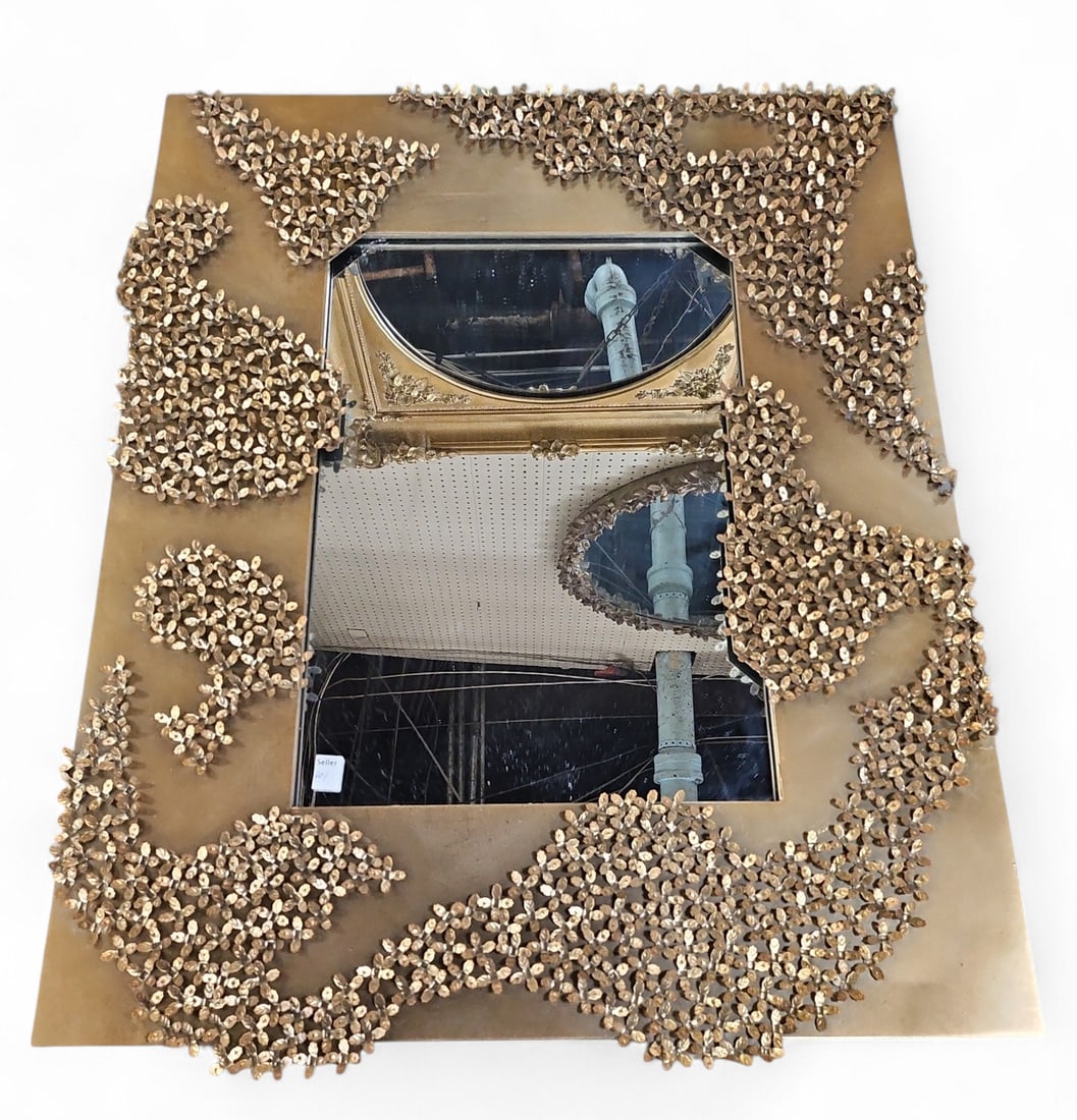 Jamie Young Bronze Finish Metal Flower Mirror. (1 of 1)