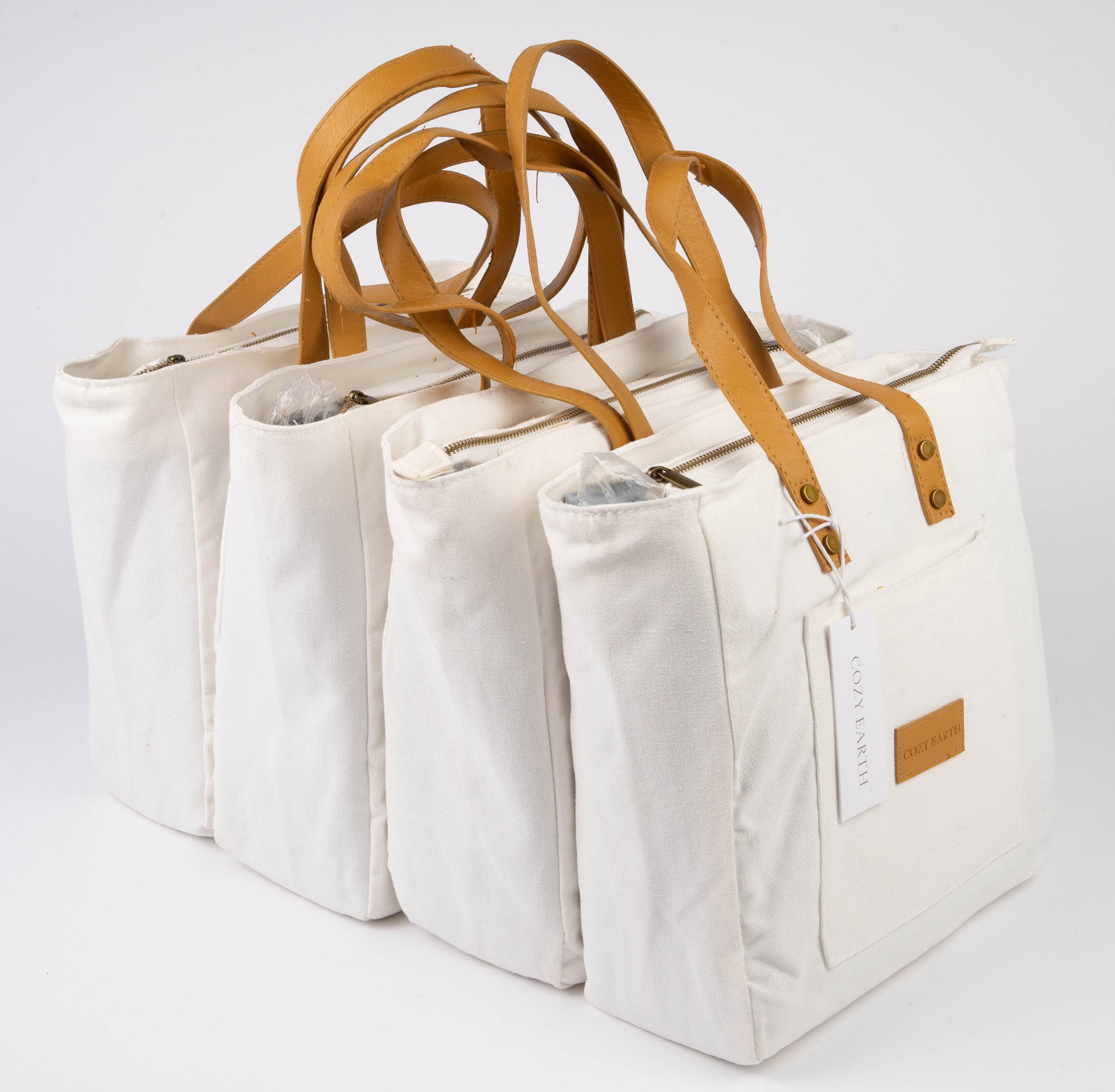 Lot of 4 Cozy Earth Sheet Sets - Split King. (1 of 6)