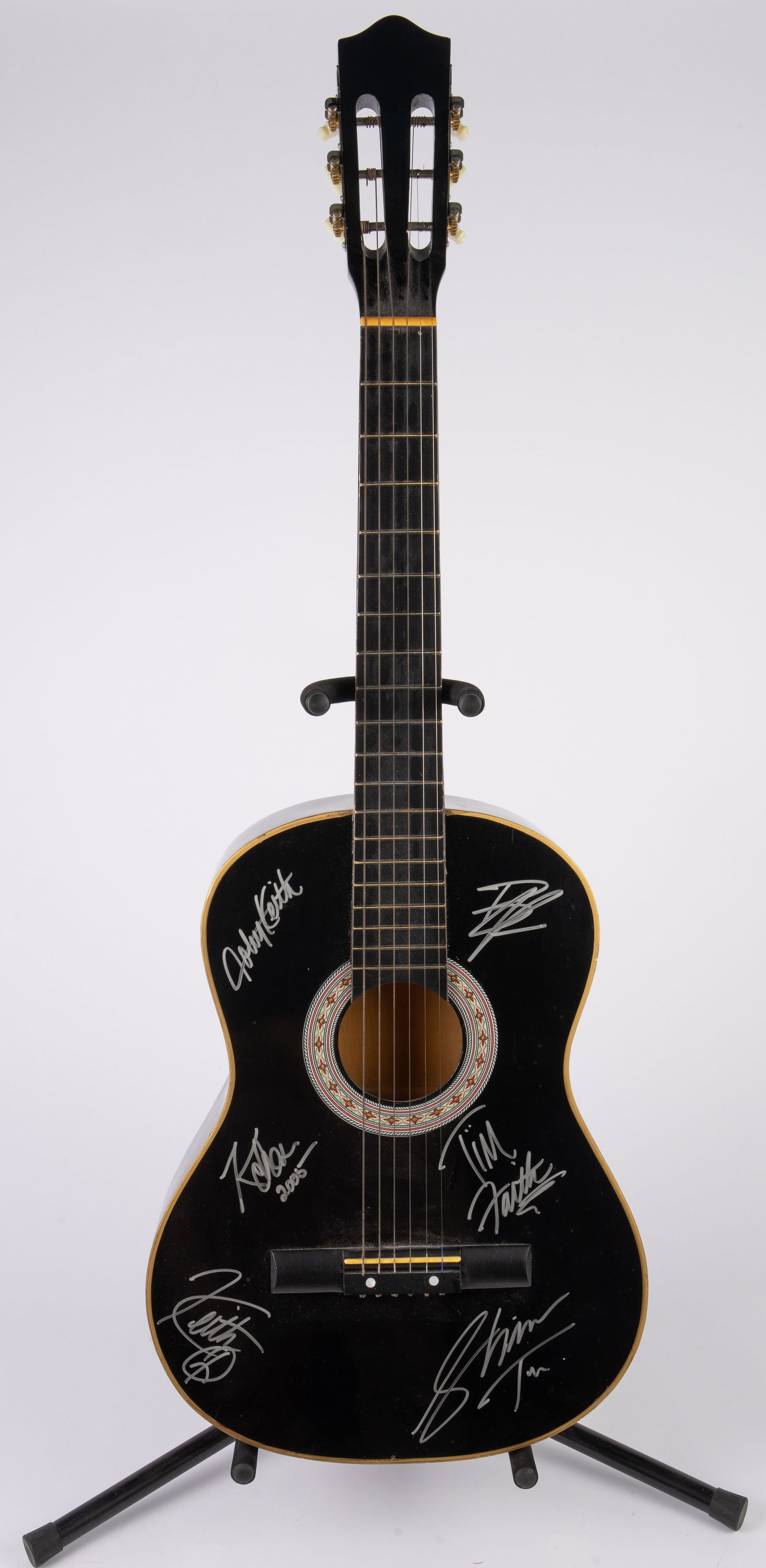 Acoustic Guitar w/ Many Country Music Autographs. (1 of 10)