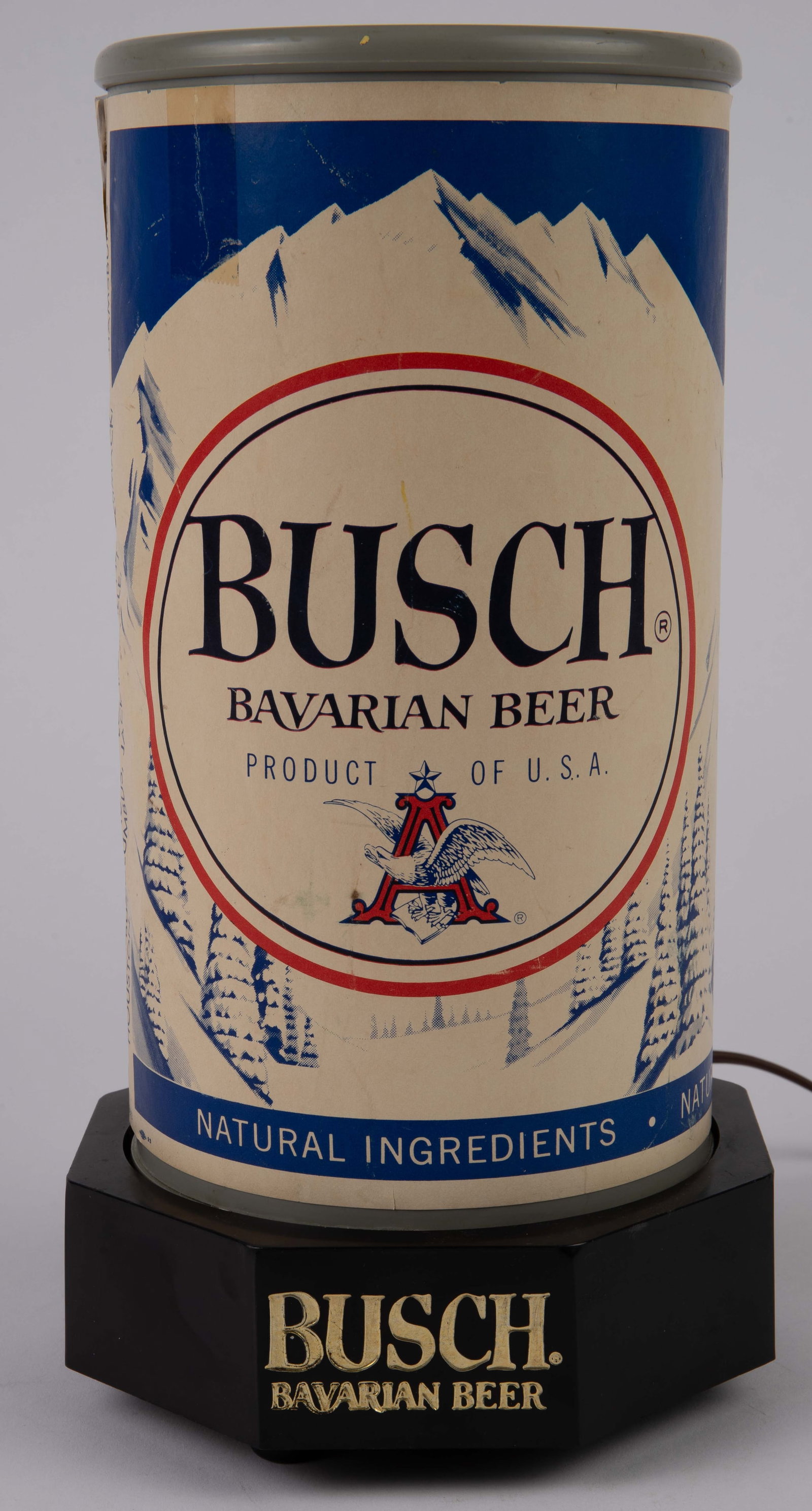 Busch Beer Rotating Bar Display Sign. (1 of 4)