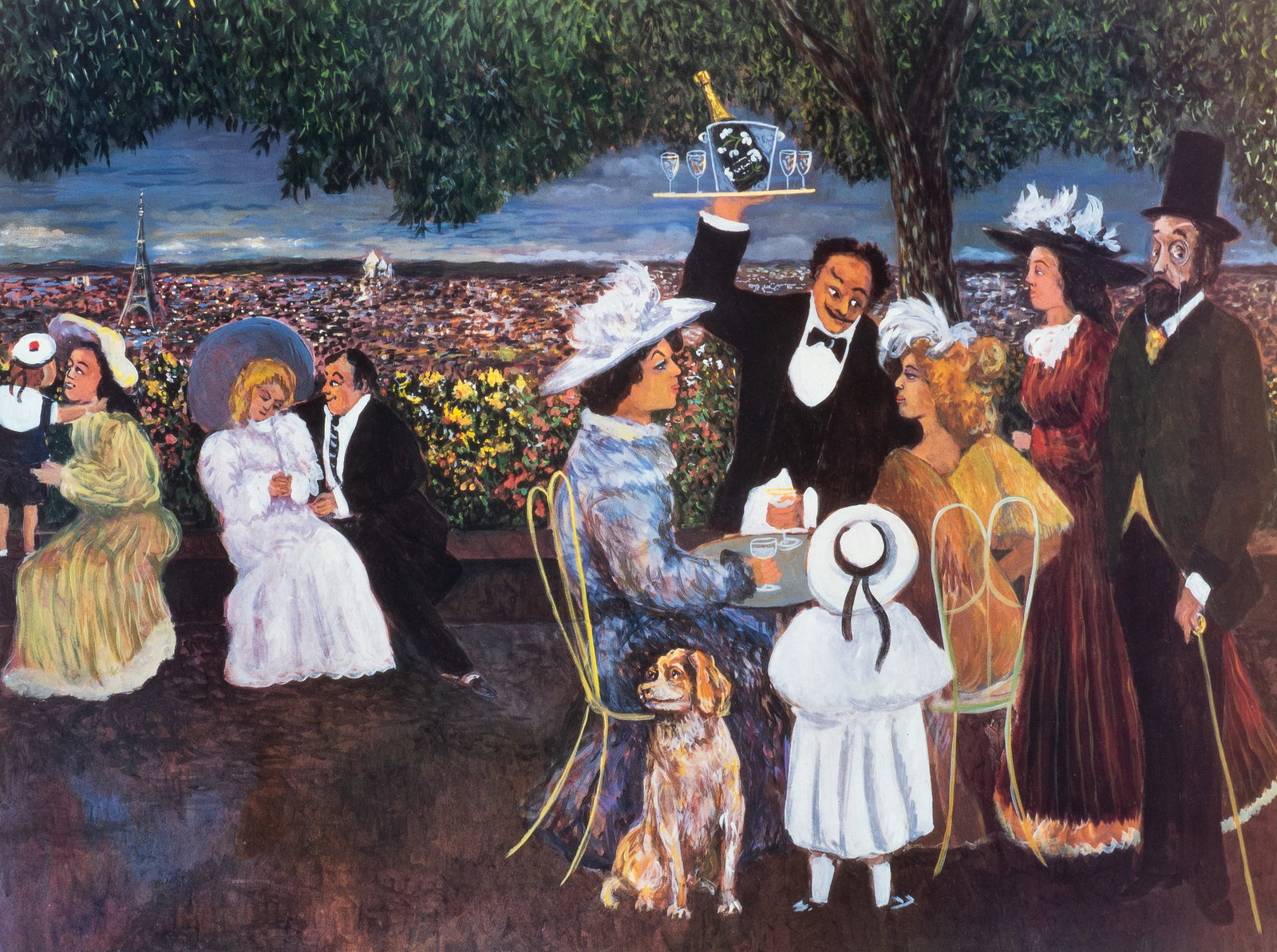 "Afternoon at St. Germain", Guy Buffet Lithograph. (1 of 4)