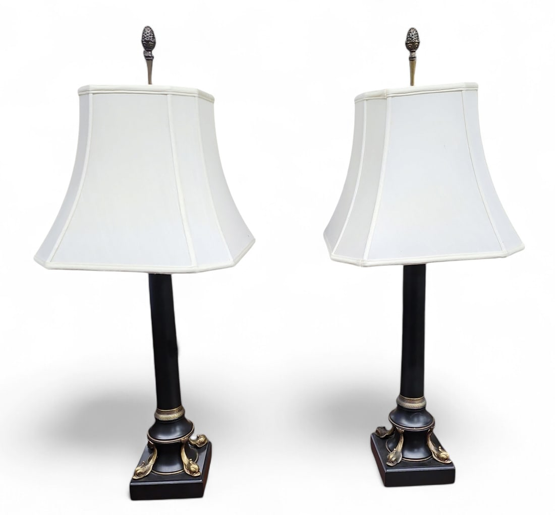 Pair of Neoclassical Style Table Lamps. (1 of 3)
