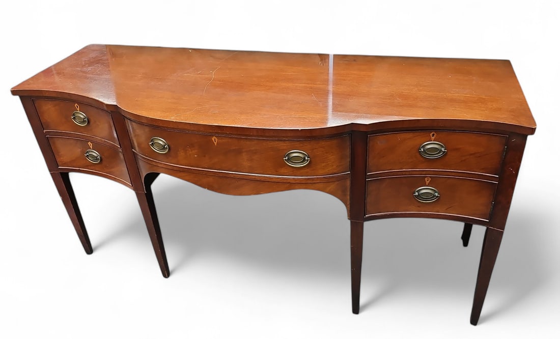 Hepplewhite Style Inlaid Mahogany Buffet. (1 of 3)