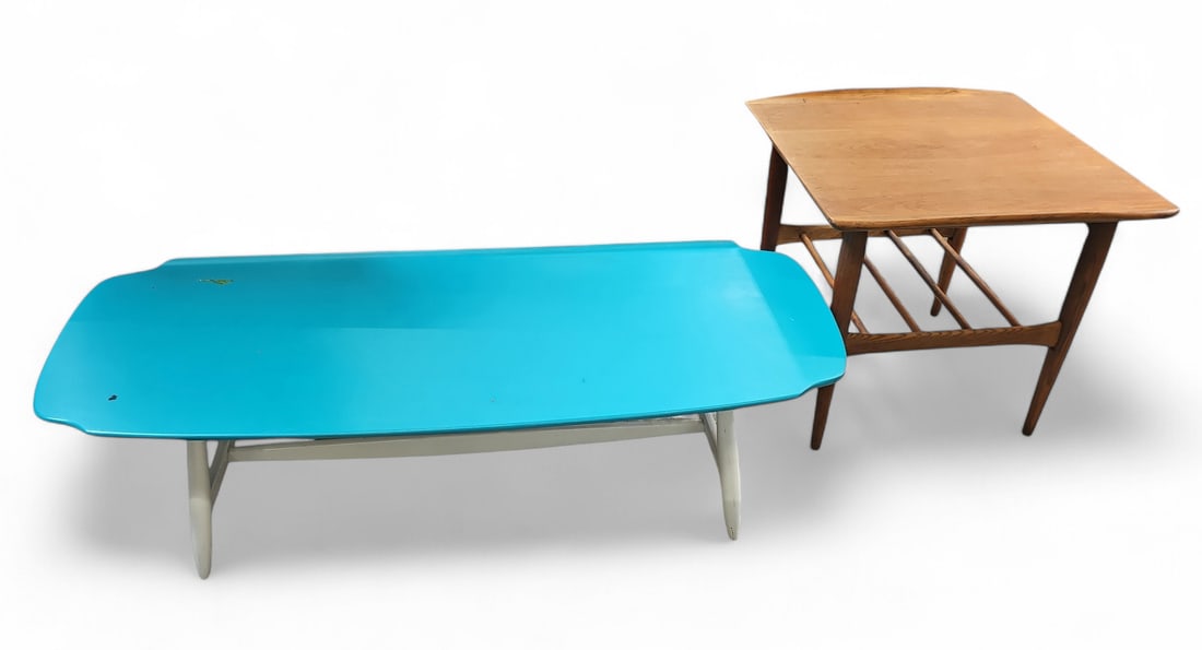 Lot of Two Mid-Century Modern Tables. (1 of 3)