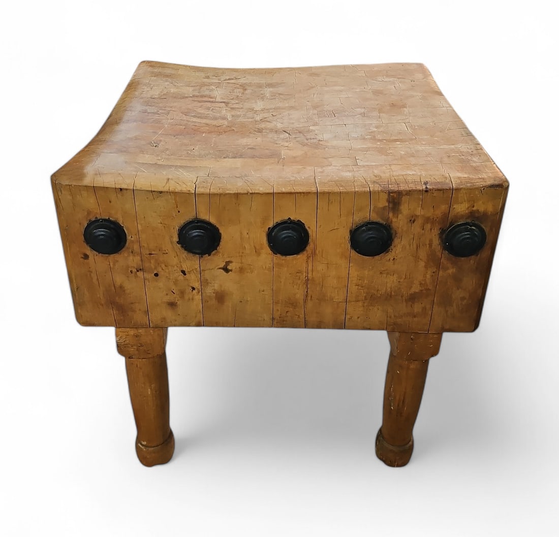 Vintage Butcher Block Table. (1 of 3)