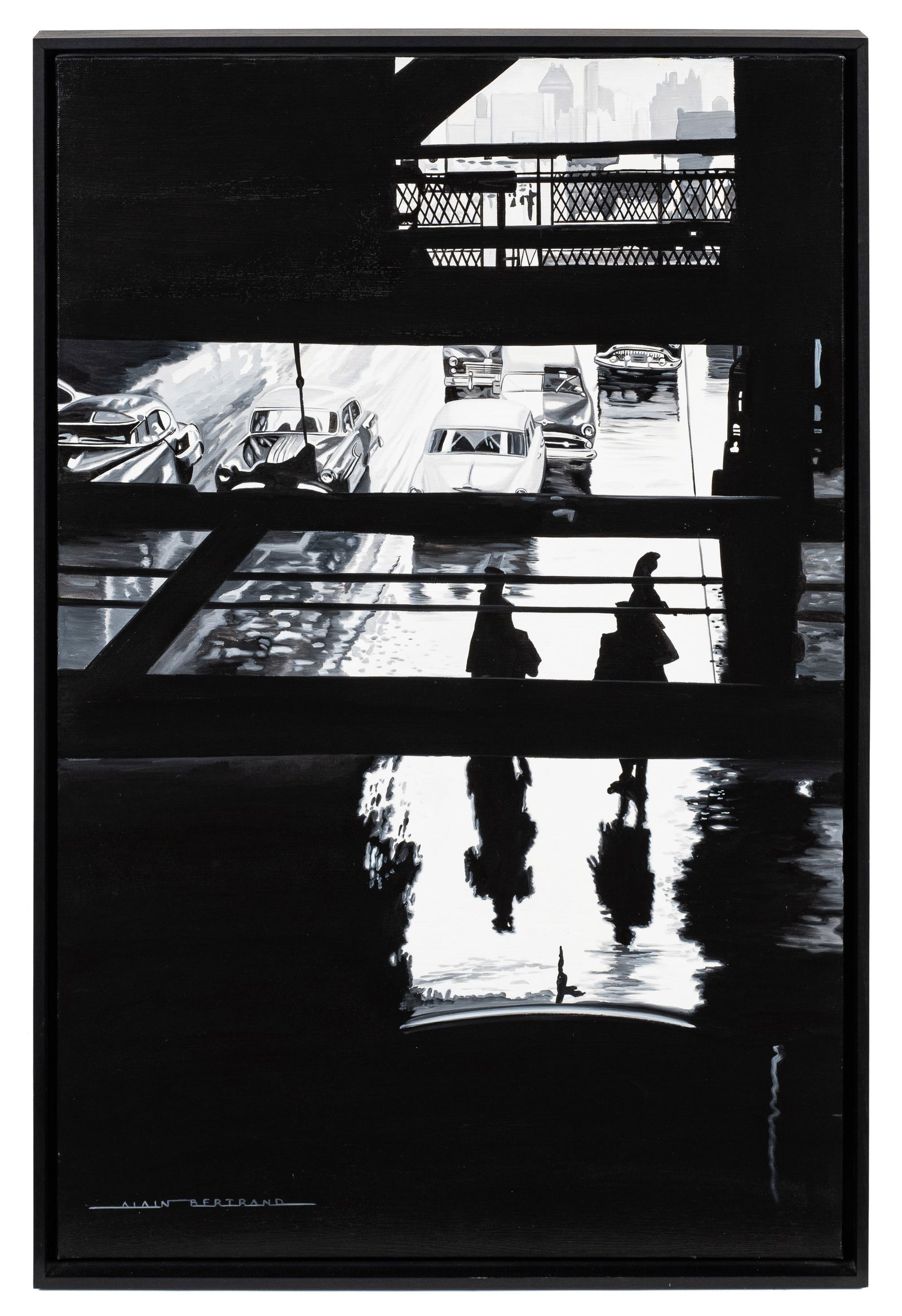 Black & White Painting, Alain Bertrand. (1 of 6)