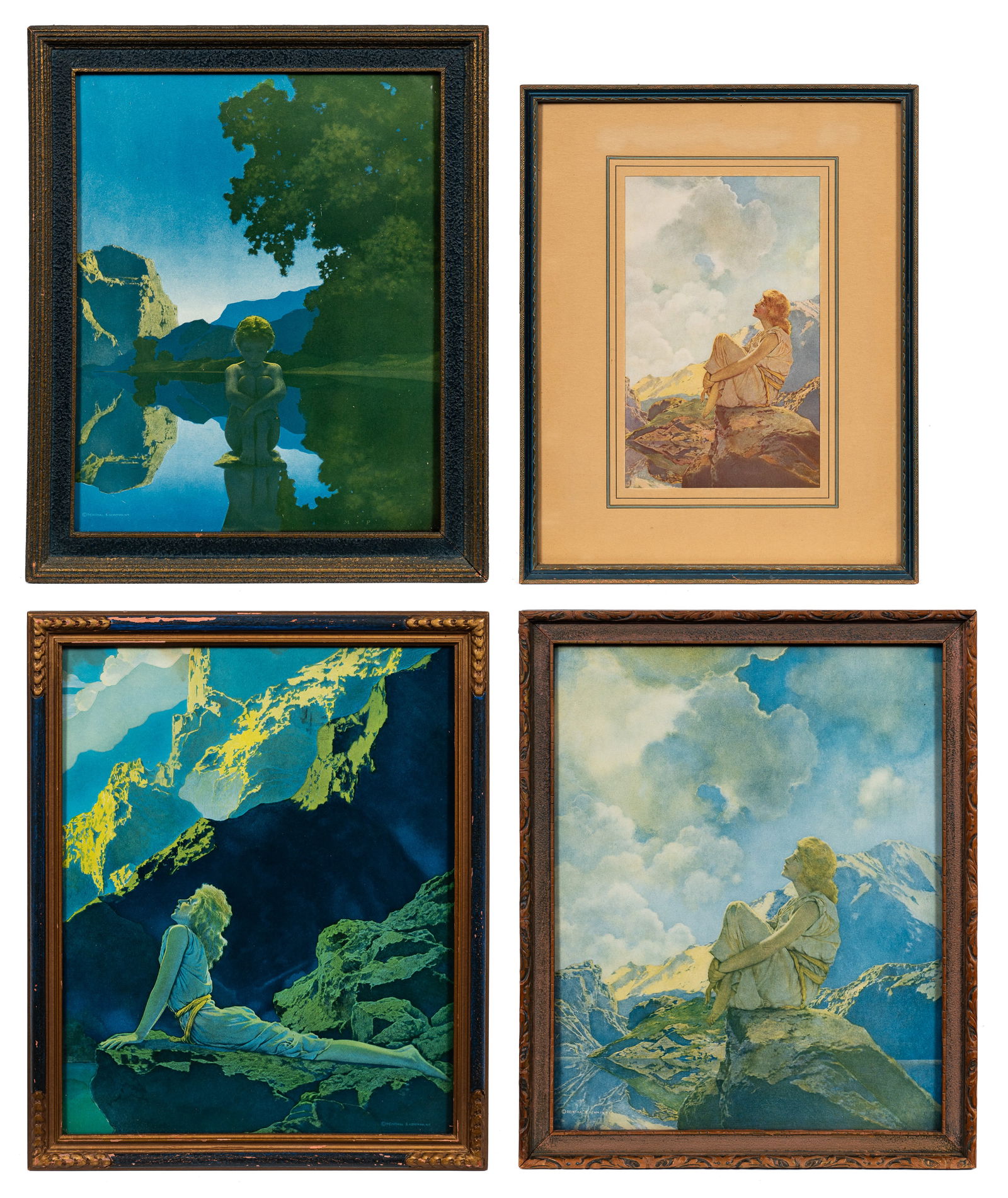 Lot of Four Framed Maxfield Parrish Prints. (1 of 18)