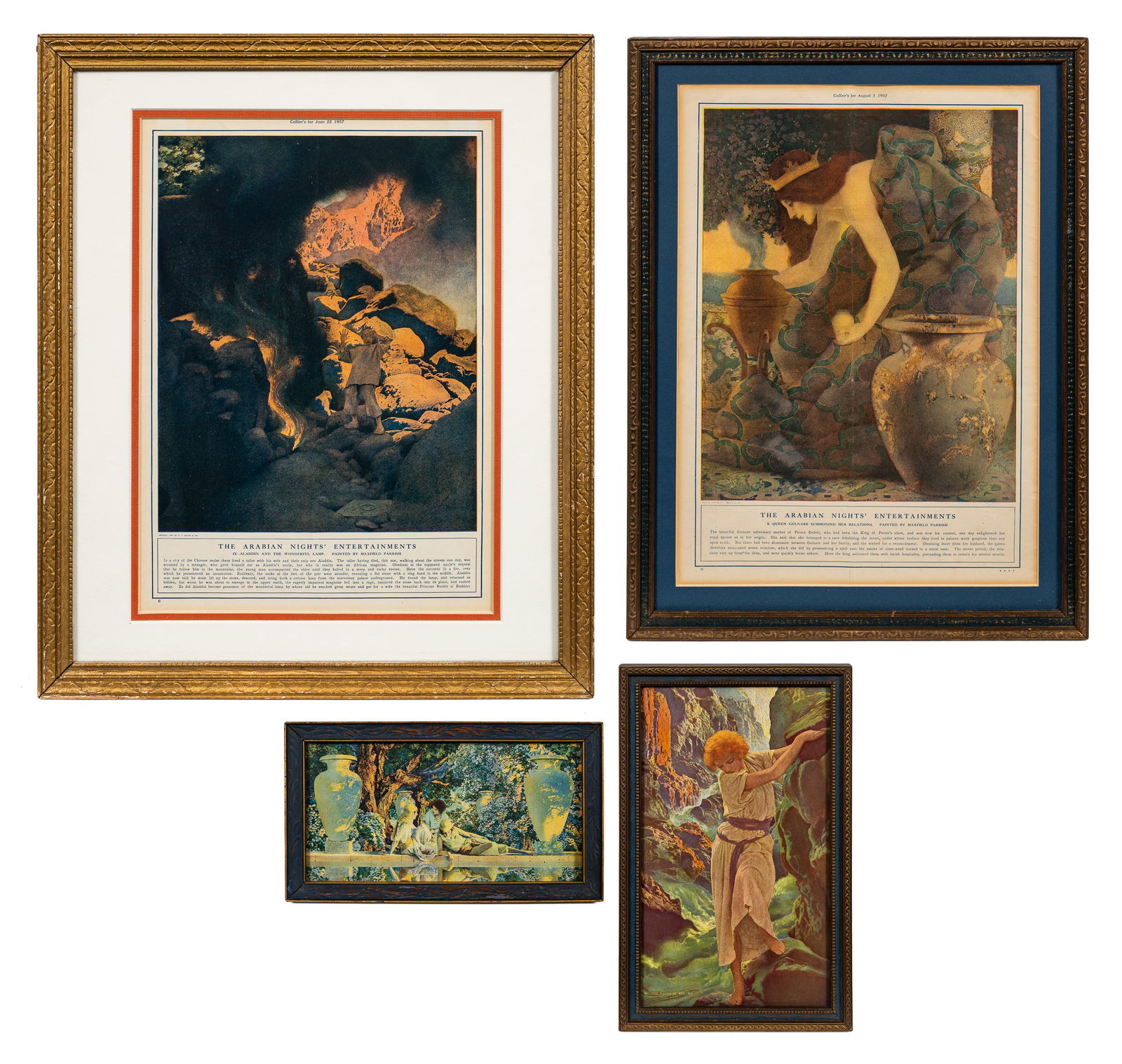 Lot of Four Framed Maxfield Parrish Prints. (1 of 20)