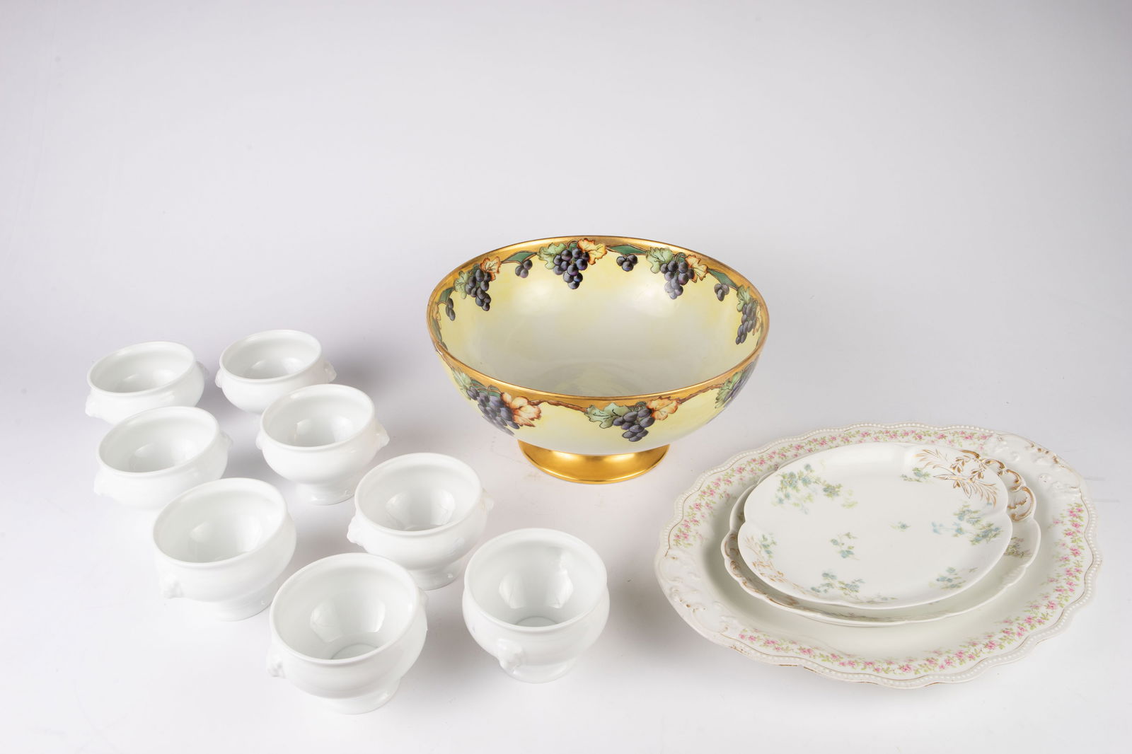 Lot of Limoges Porcelain Bowls & Platters. (1 of 10)