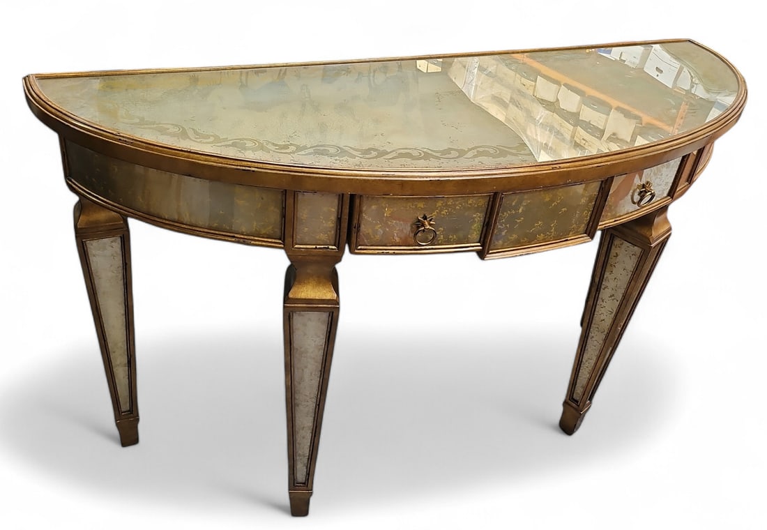 Theodore Alexander Demilune Console Table. (1 of 1)