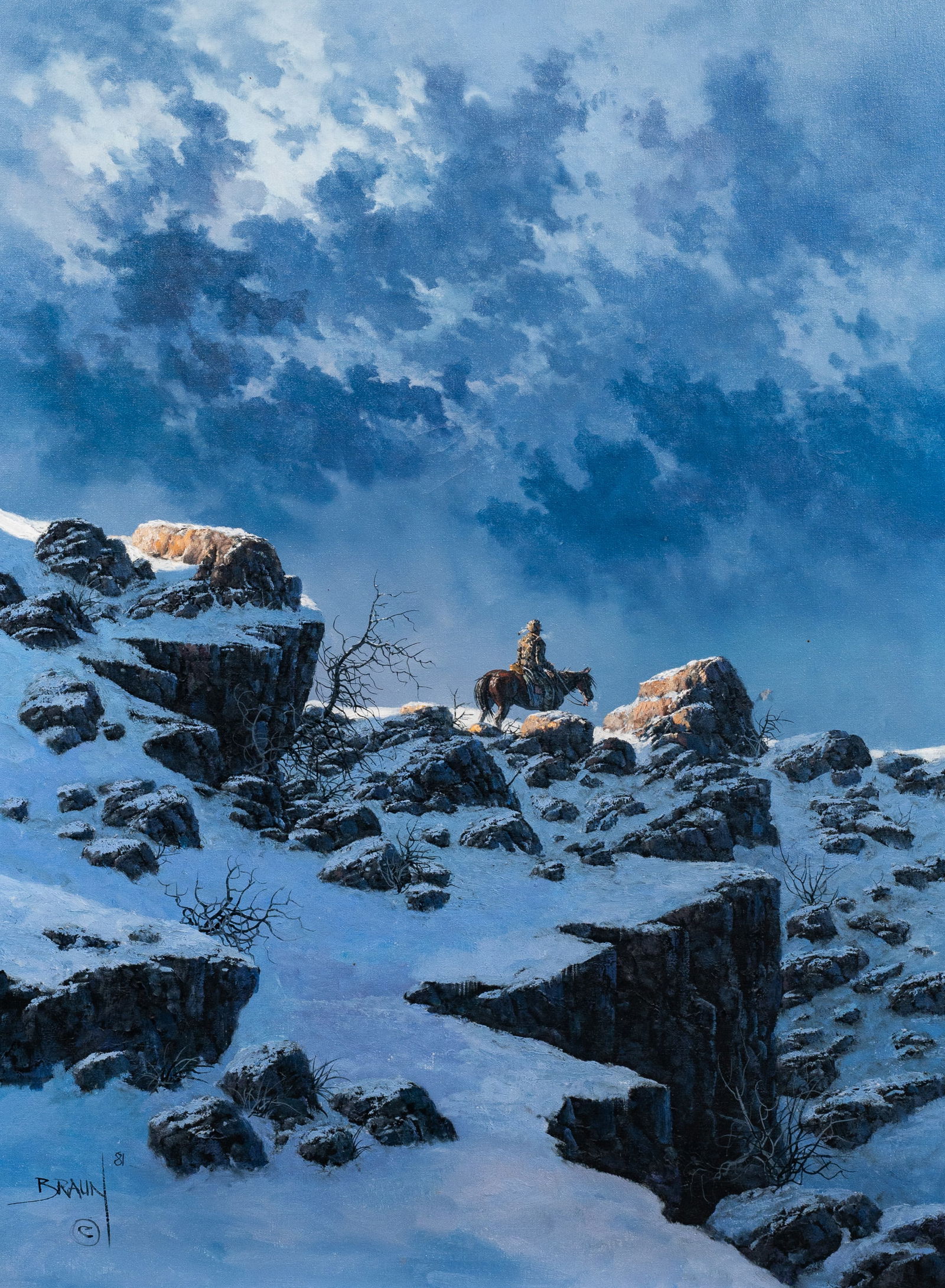 Winter Mountain Scene by Jorge Tarallo Braun. (1 of 5)