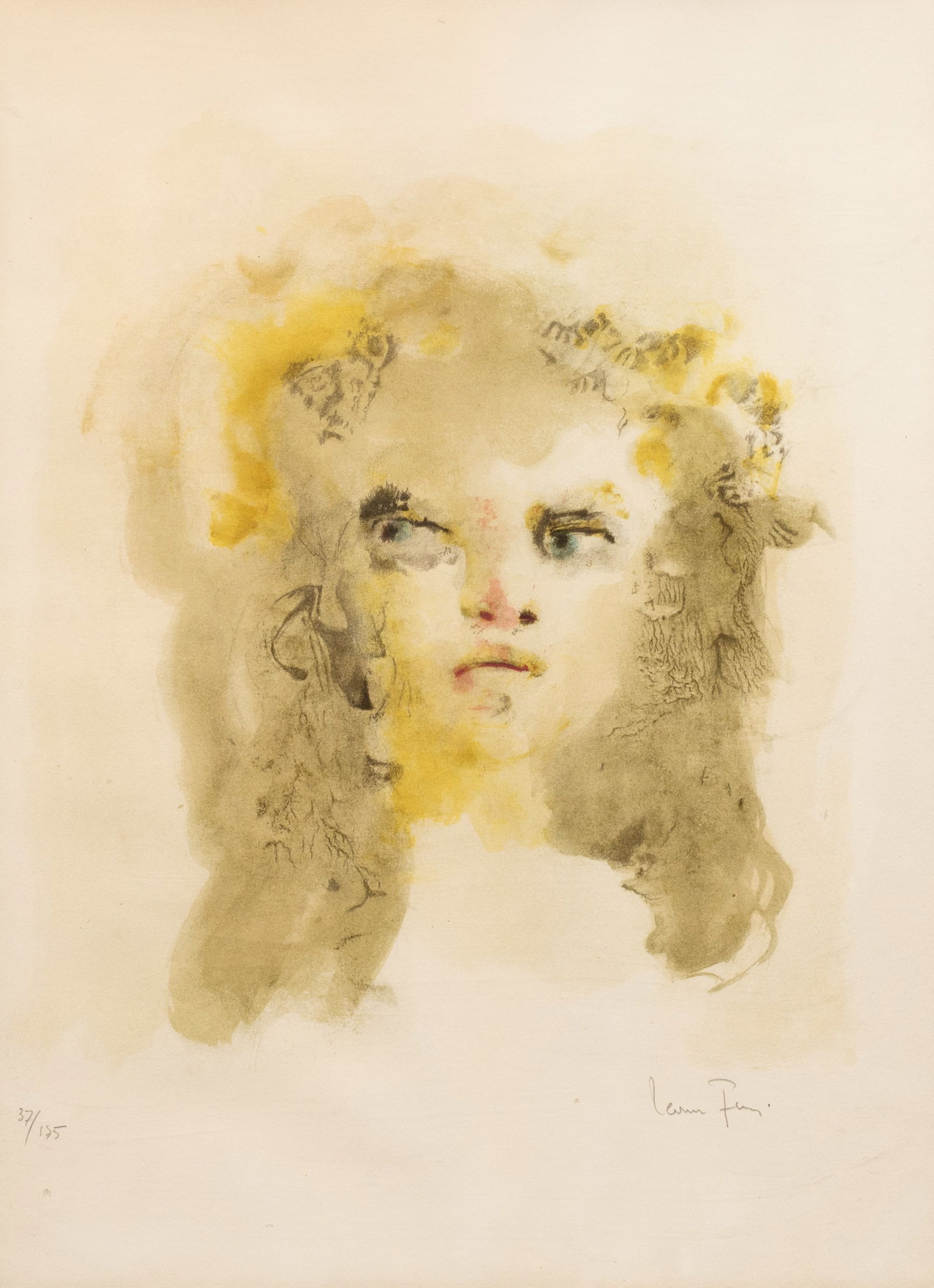 Portrait of a Girl, Leonor Fini Lithograph. (1 of 6)