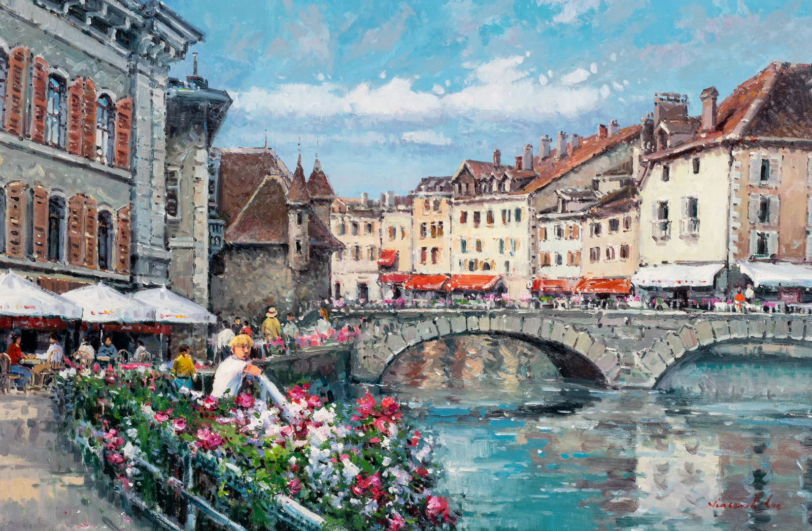 Impressionist Scene of Bustling City, Viscont Lee. (1 of 5)