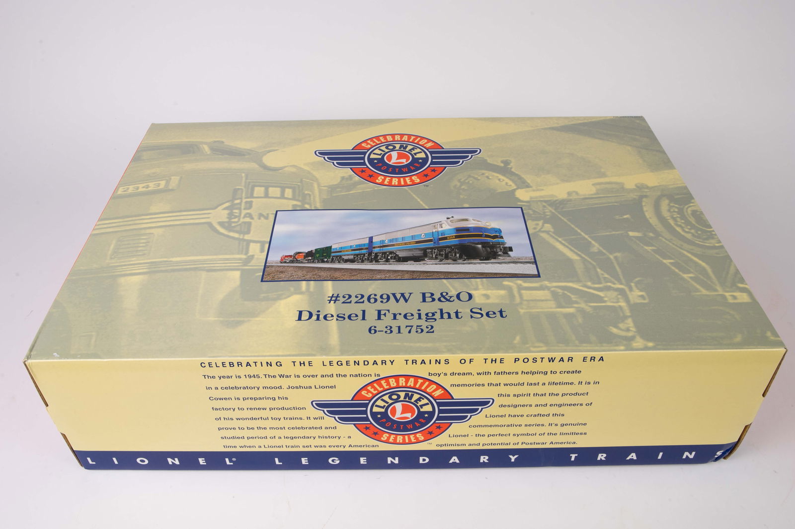 Lionel O #2269W B&O Diesel Freight Set, 6-31752. (1 of 3)