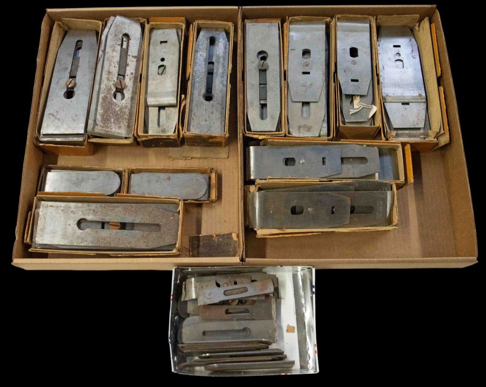 Stanley Rule & Level Co. Wood Plane Blades Lot. (1 of 1)