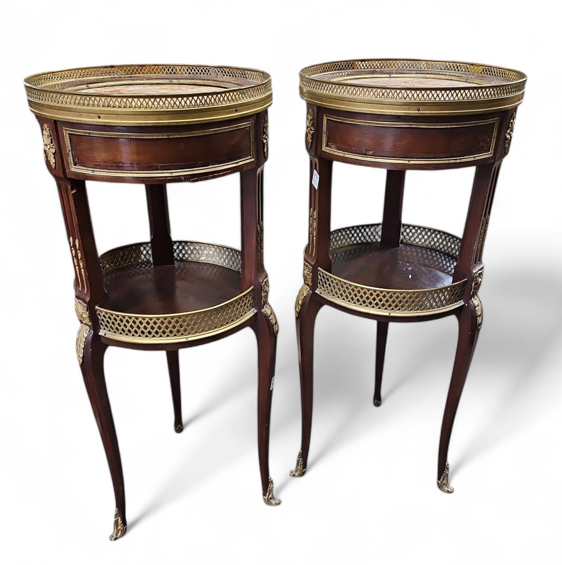 Pair of French Empire Marble Top Side Tables. (1 of 4)