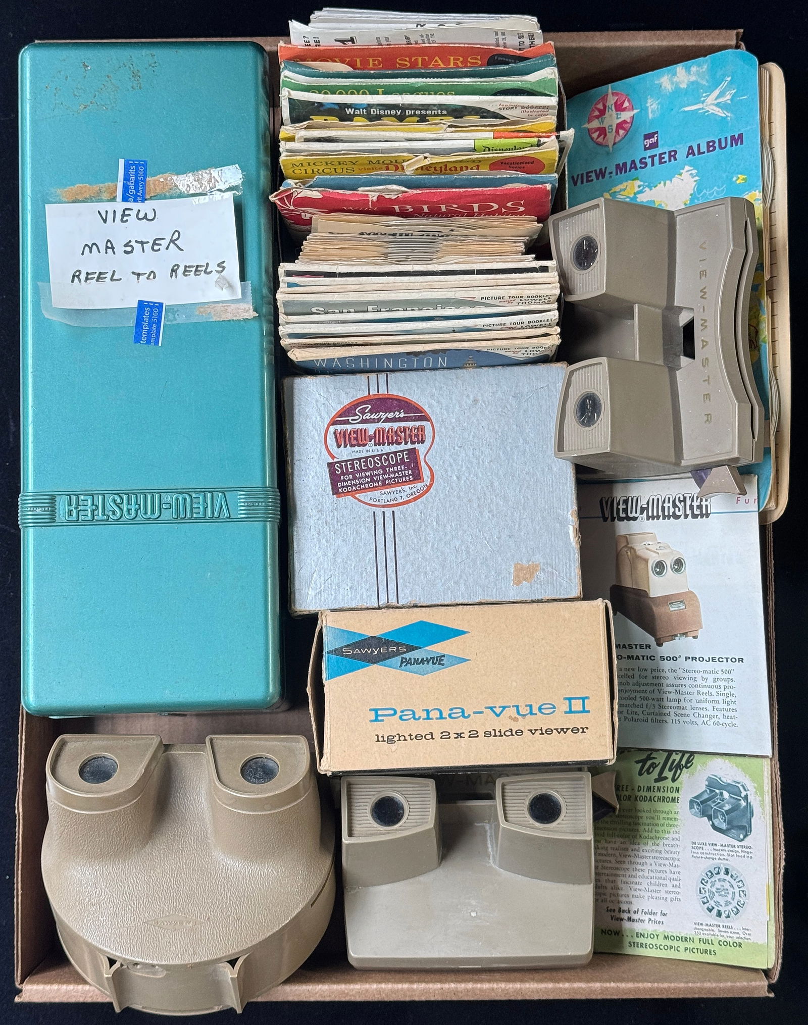 Lot of View-Master Devices & Reels - Some w/ Box. (1 of 4)