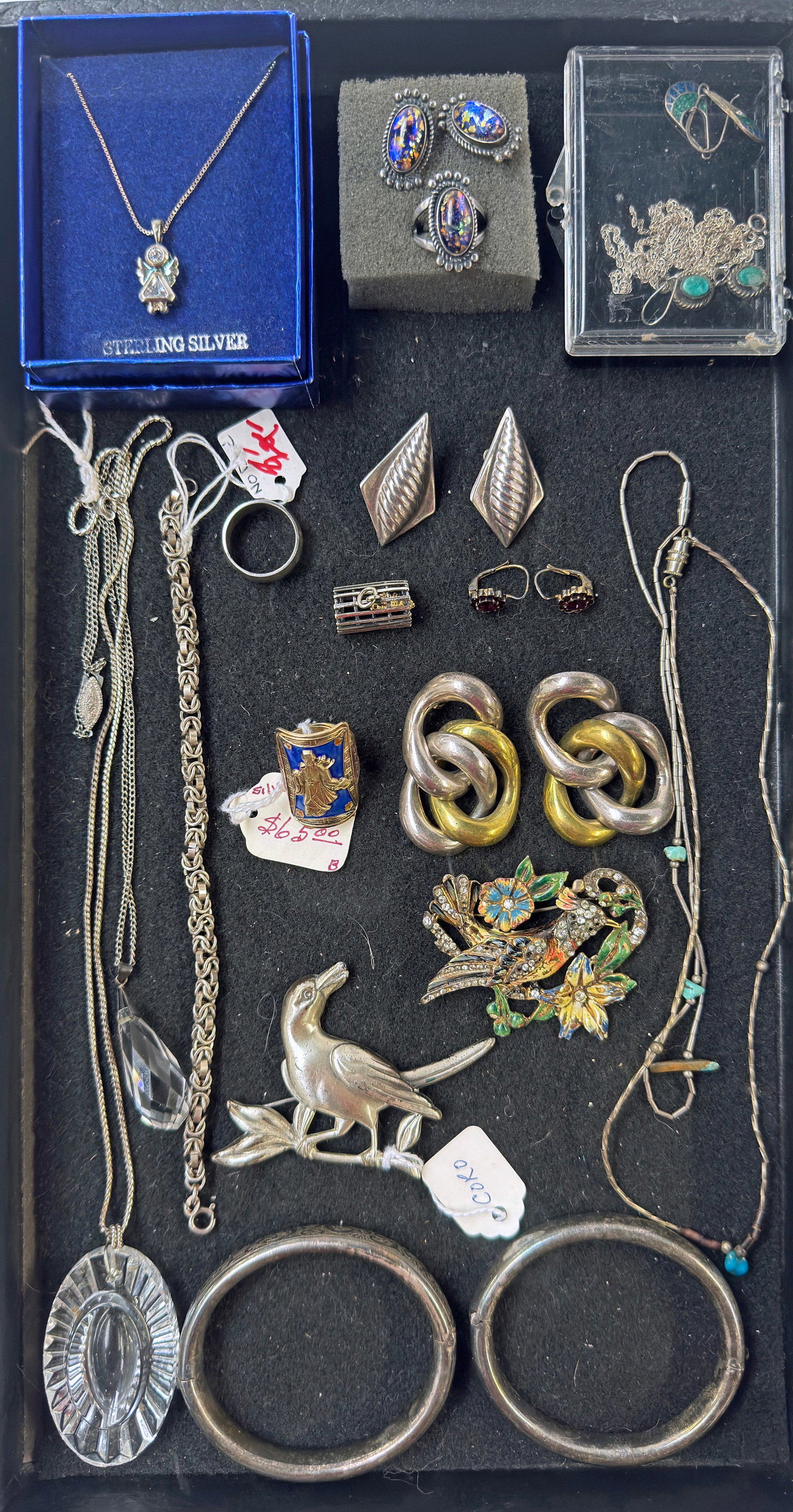 Lot: Silver Jewelry, inc. 2 Coro Sterling Brooches (1 of 3)