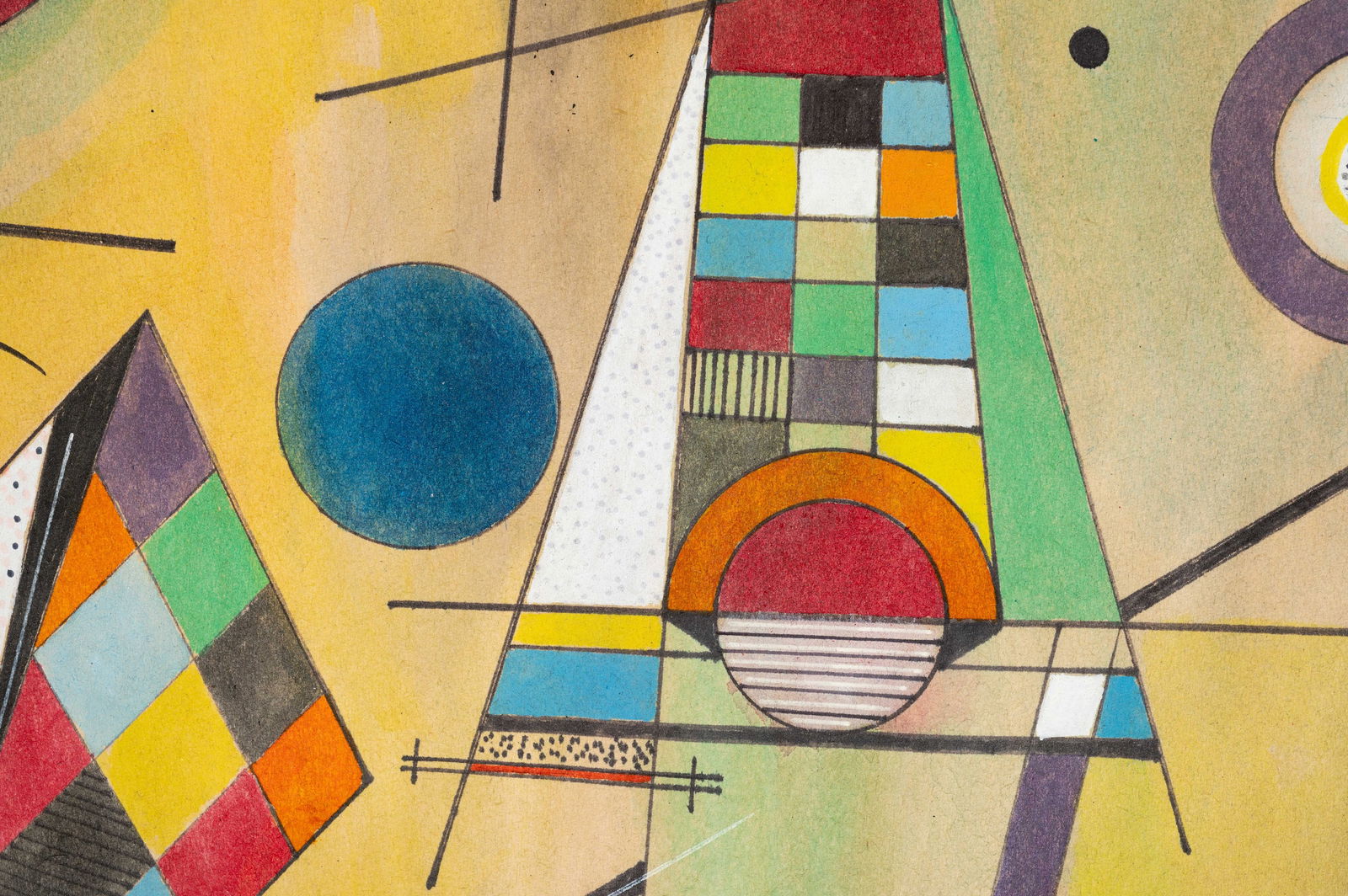 Abstract Expressionist Artwork, After Kandinsky. (1 of 3)