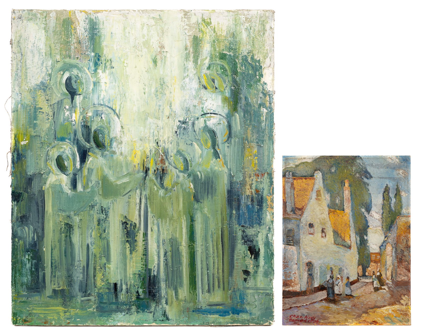 Lot of Two Impressionist Paintings. (1 of 11)