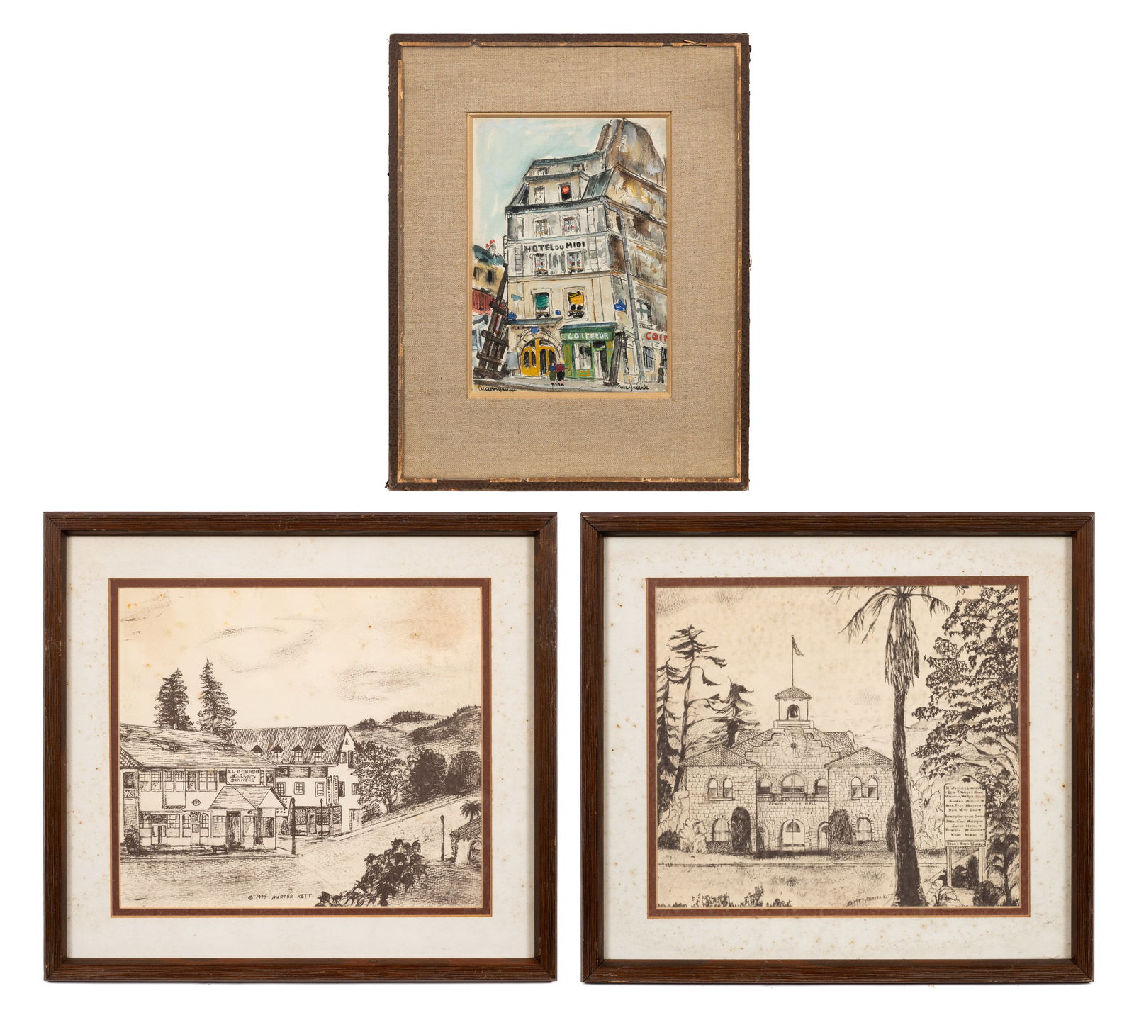 Lot of Three Artworks - Martha Kett, etc. (1 of 15)