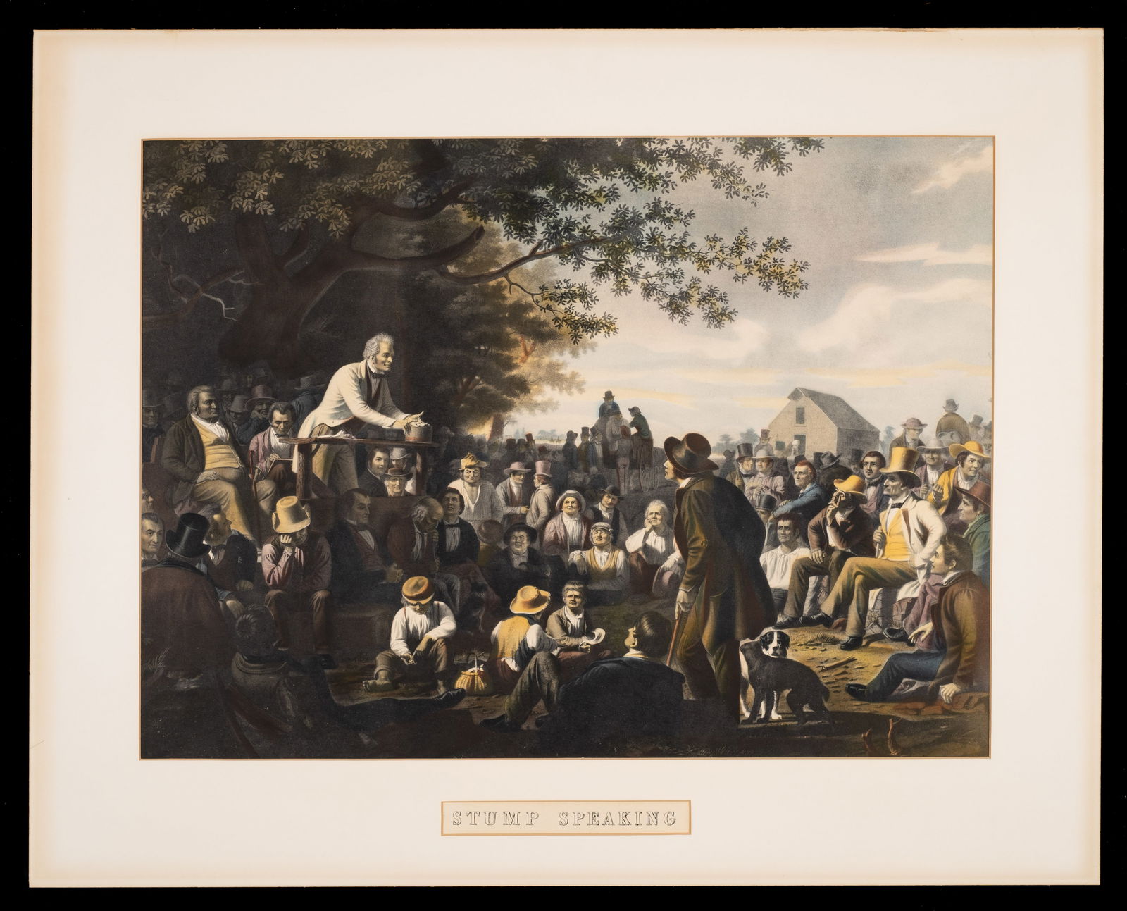 "Stump Speaking", Lithograph After George Bingham. (1 of 6)