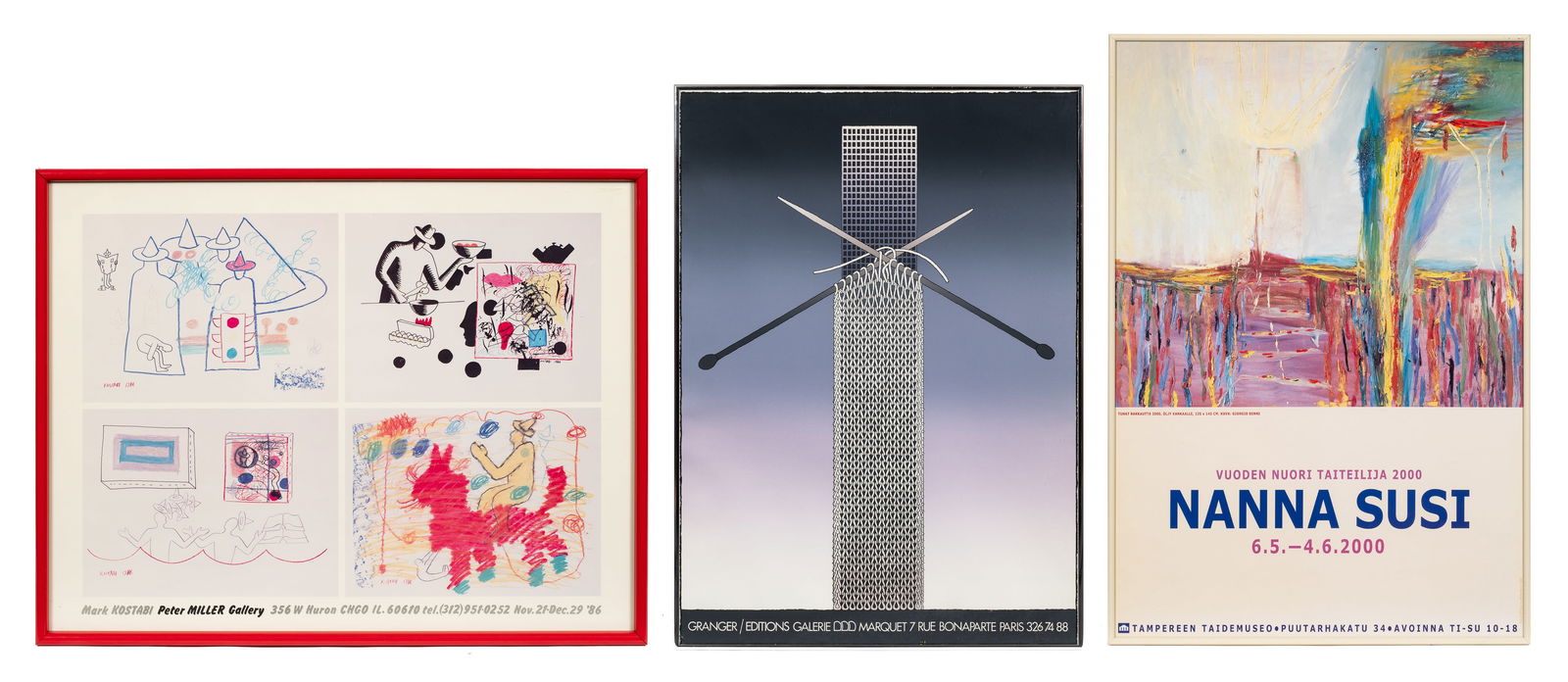 Three Exhibition Posters - Susi, Kostabi, etc. (1 of 11)