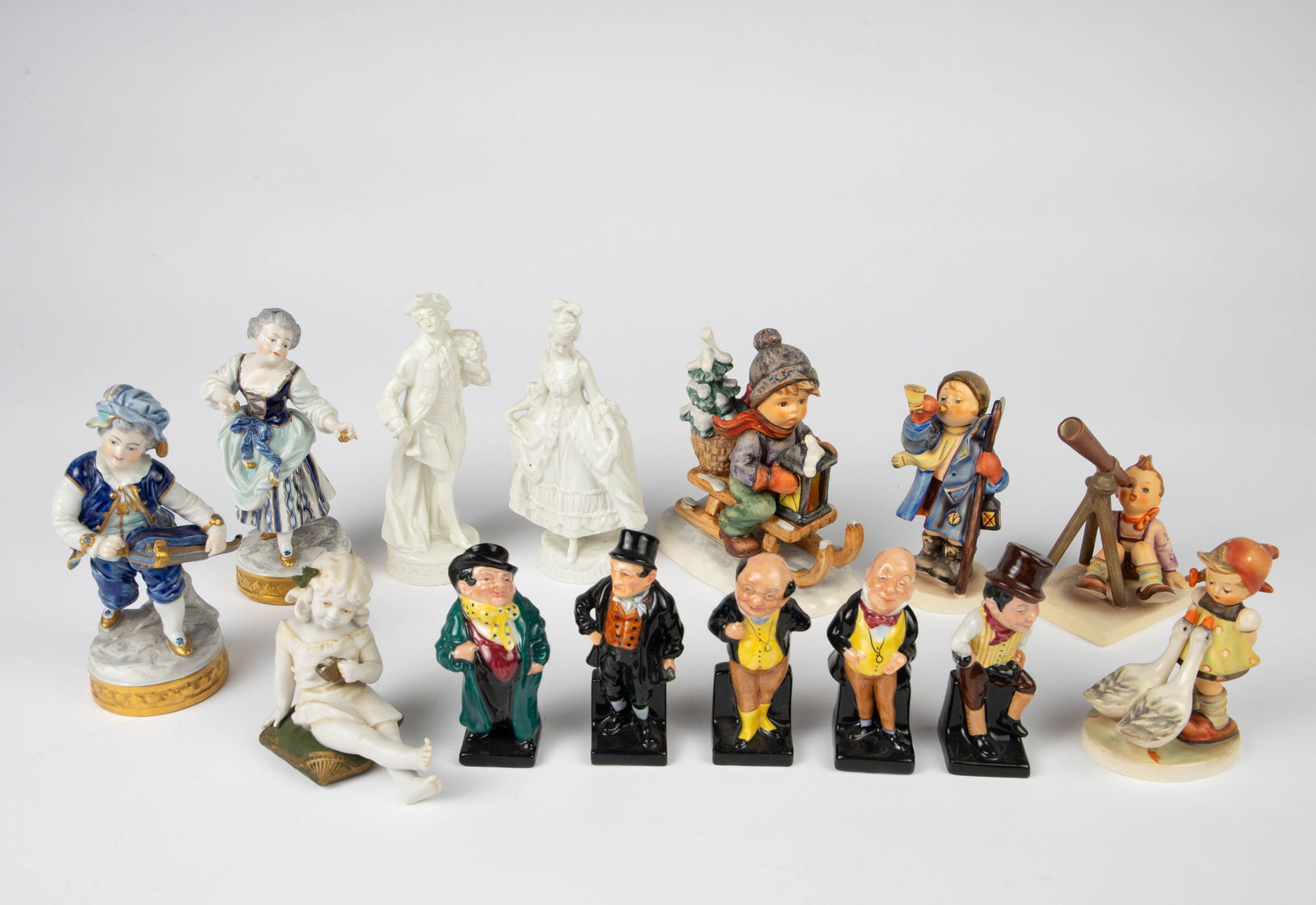 Lot of Figurines- Royal Doulton, Volkstedt, Hummel (1 of 7)