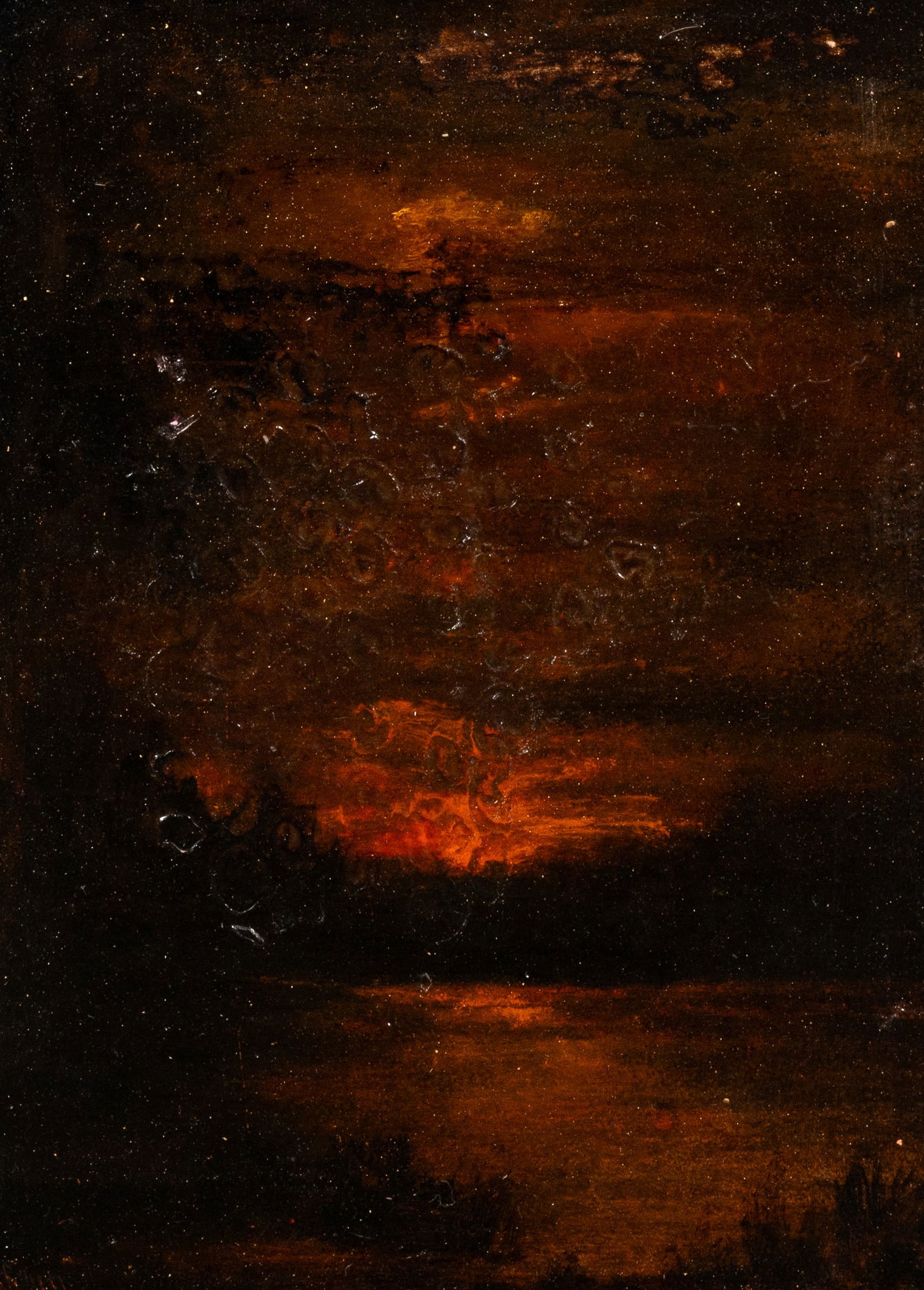 Small Antique Tonalist Landscape, Signed. (1 of 5)