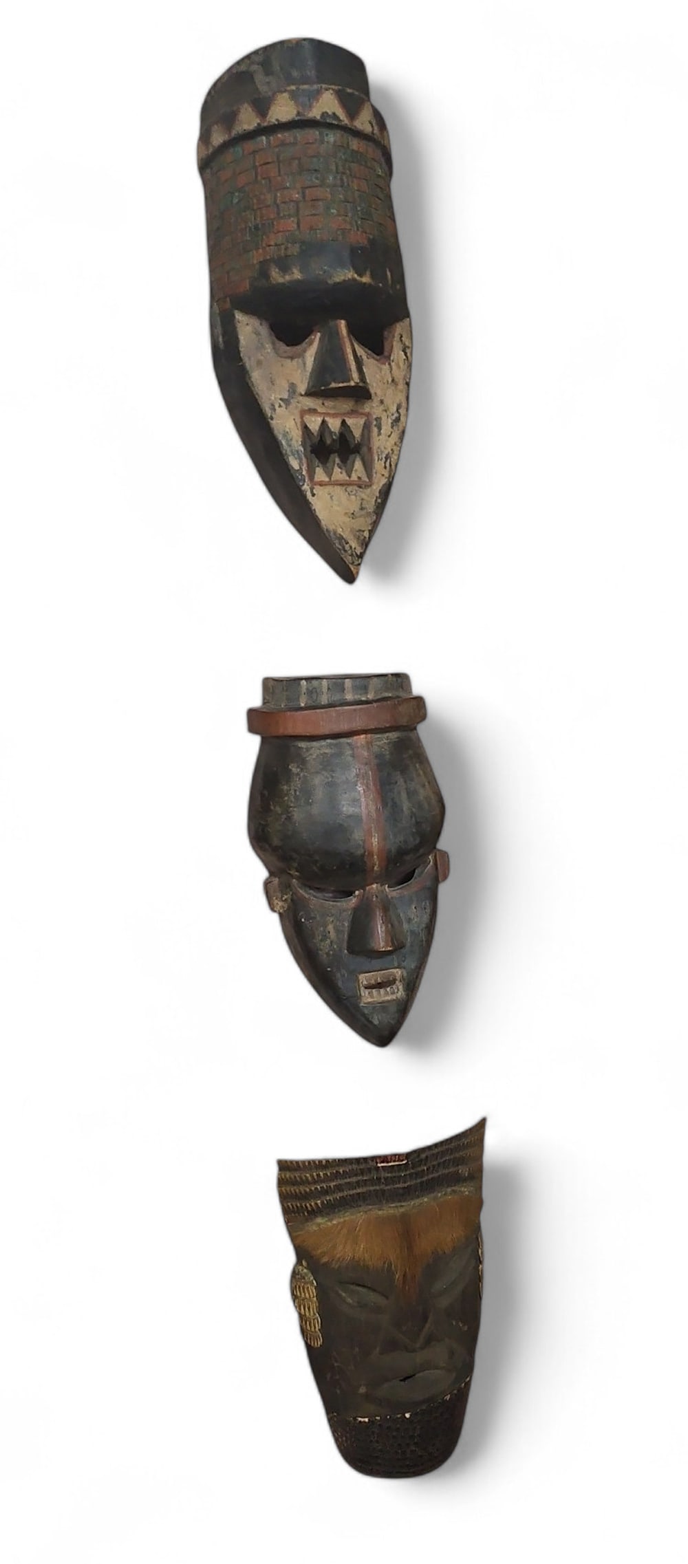 Lot of Three African Masks. (1 of 3)