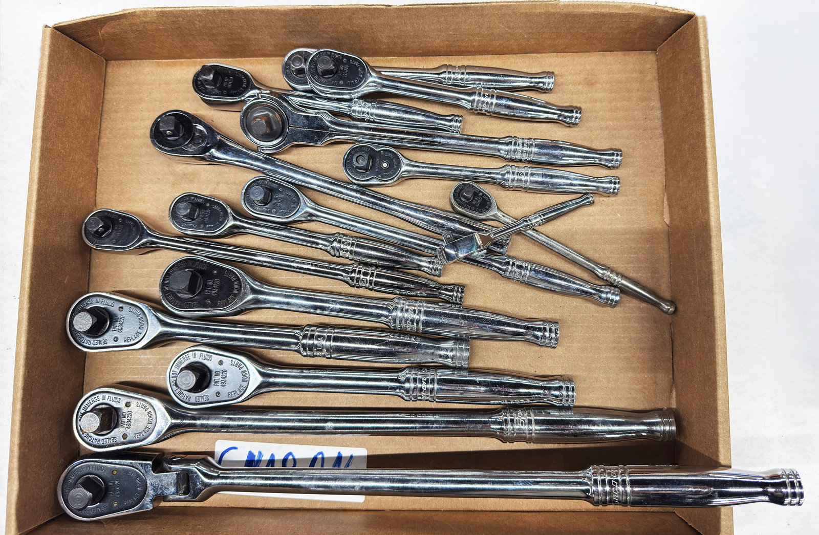 Lot of 16 Snap-On Ratchets. (1 of 1)