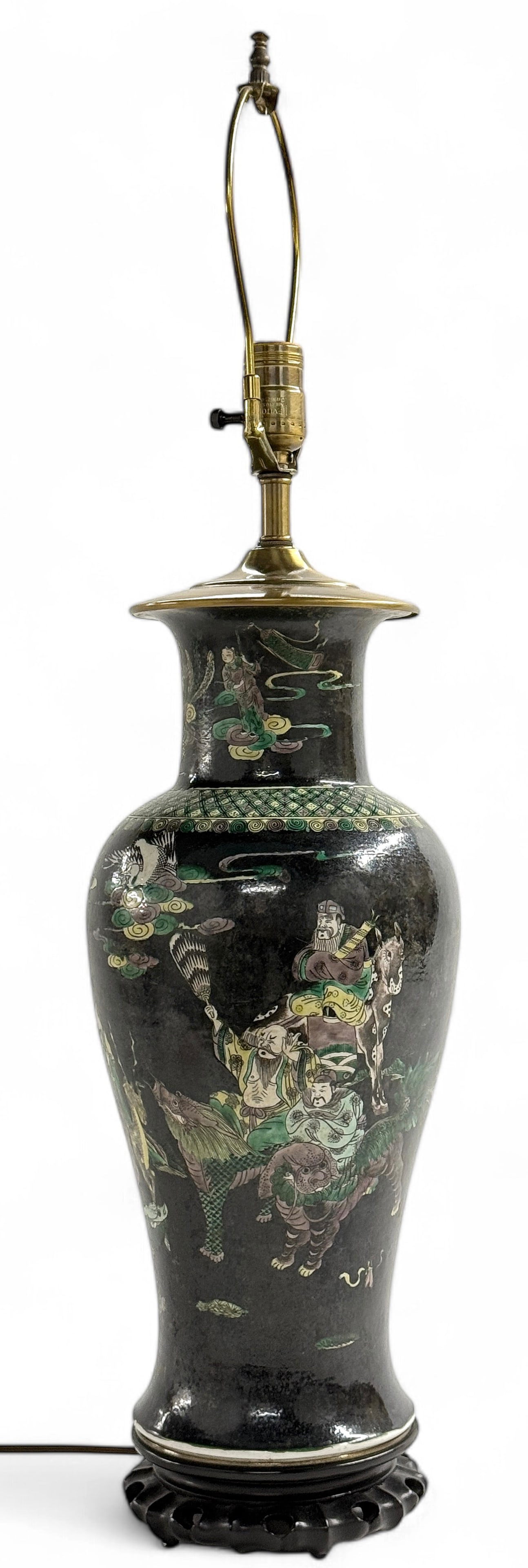 Large 19th Century Chinese Porcelain Lamp. (1 of 5)