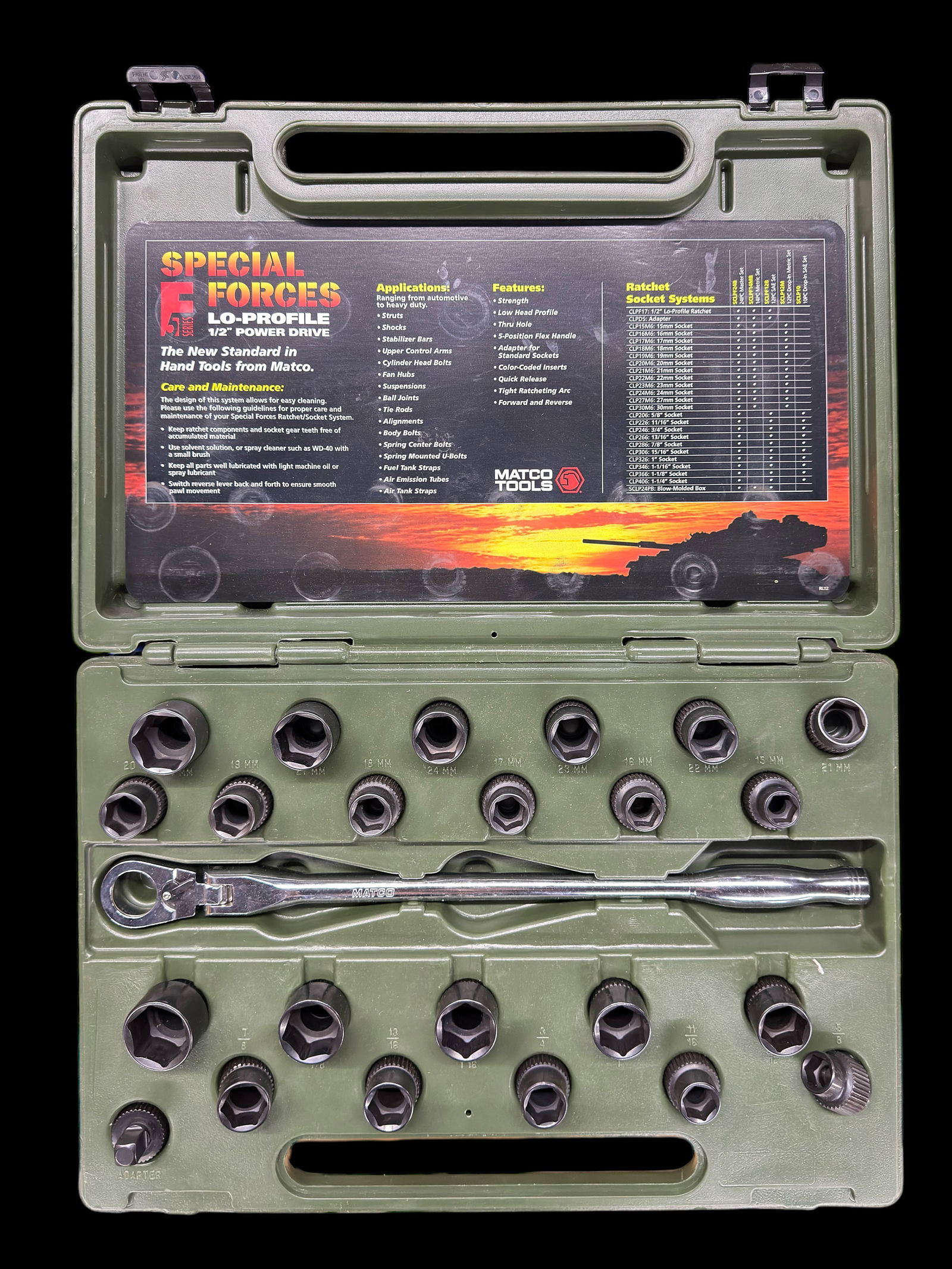 Matco Special Forces Ratchet and Socket Set. (1 of 1)