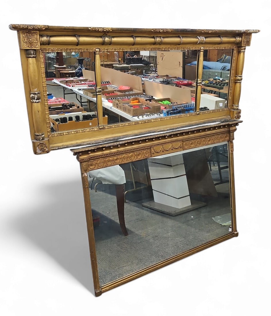 Two Antique Wall Mirrors. (1 of 3)