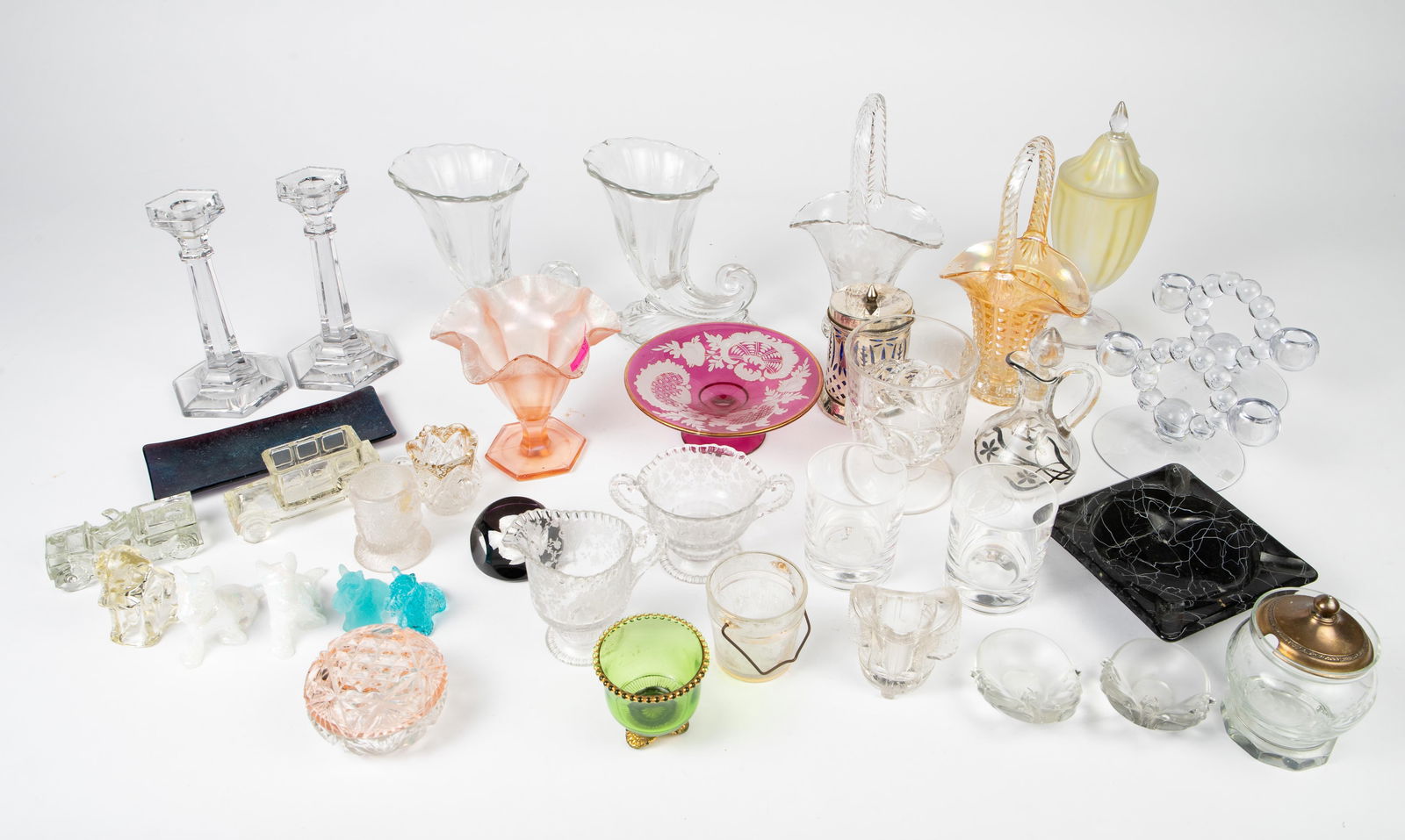 Glass Decorative Items - Candlesticks, Vases, Etc (1 of 10)