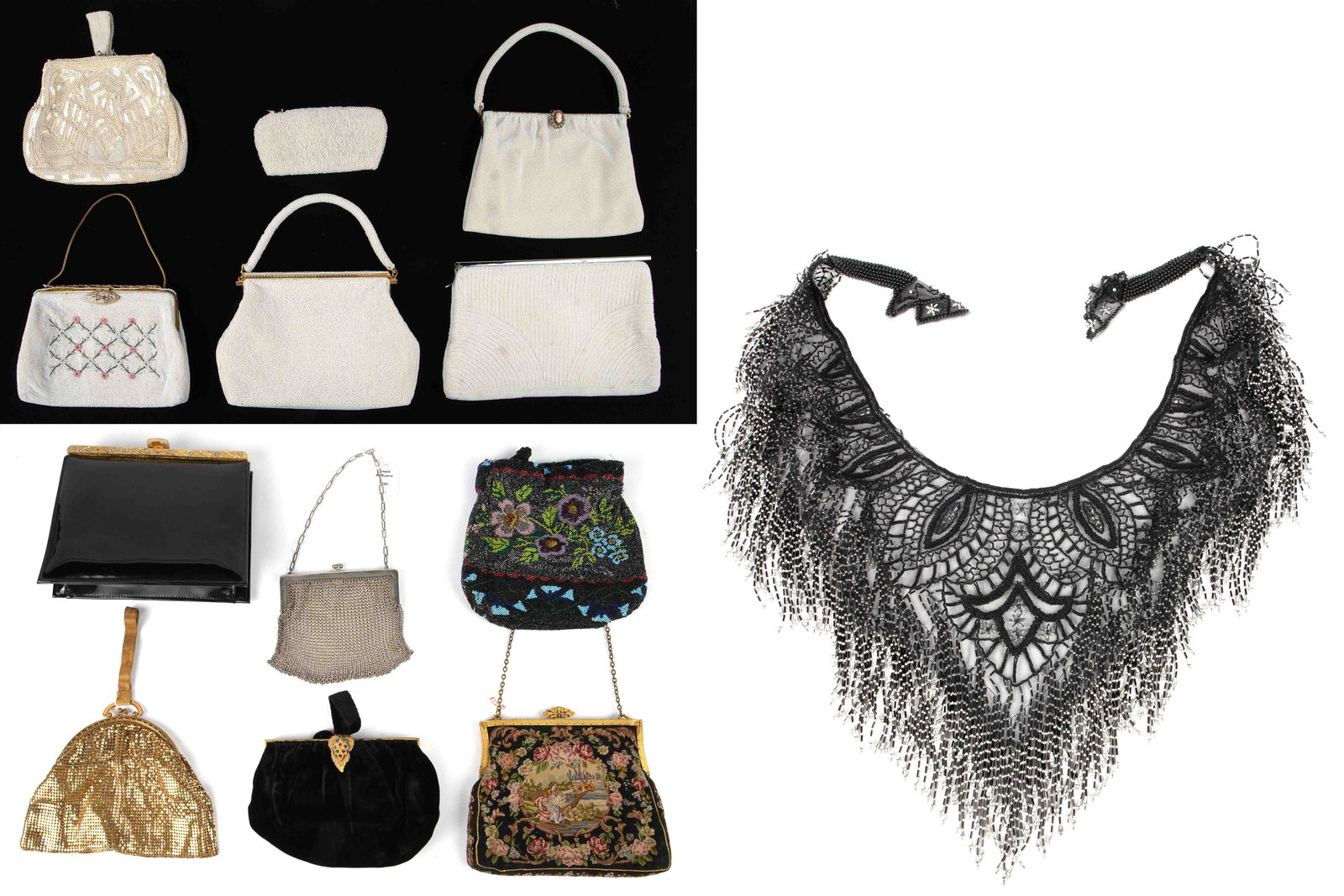 Vintage Evening Purses - Bead, Mesh, Needlepoint. (1 of 12)