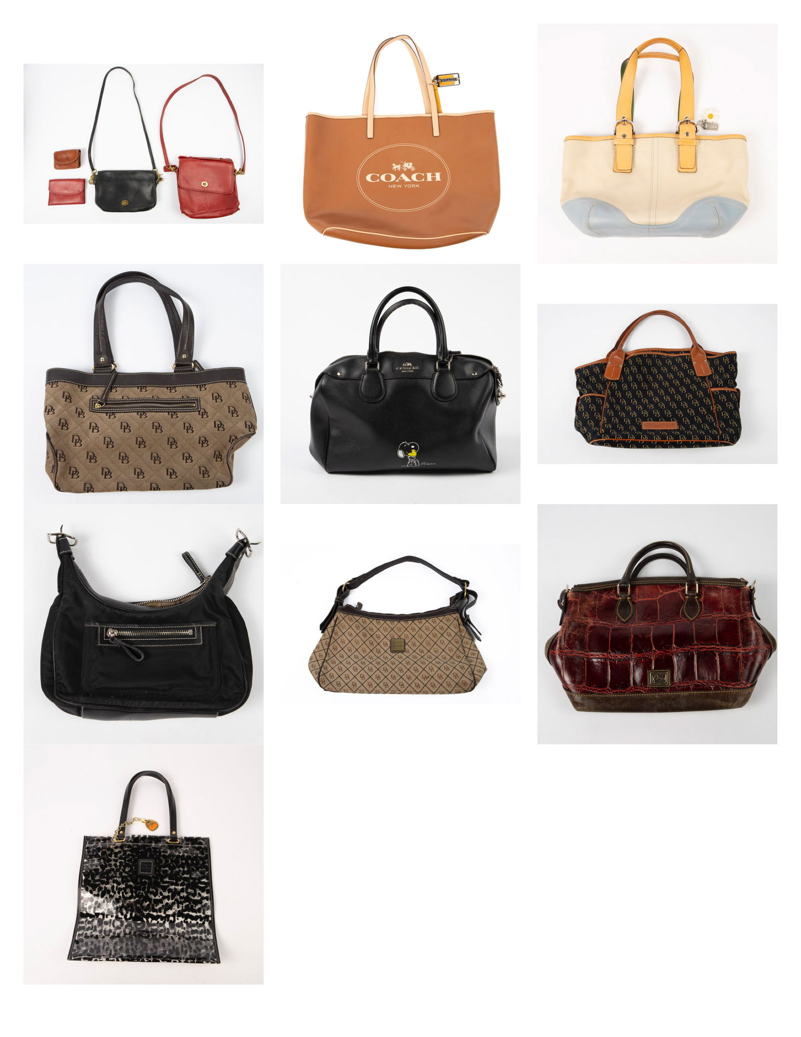 Lot of 11 Vintage Purses - Dooney & Burke, etc. (1 of 6)