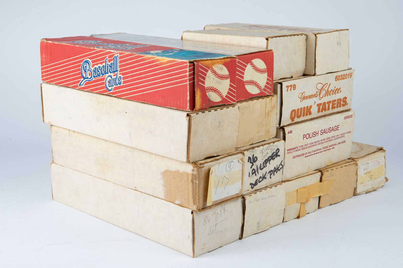 Lot of Vintage Sports Cards - Topps, Upper Deck. (1 of 8)